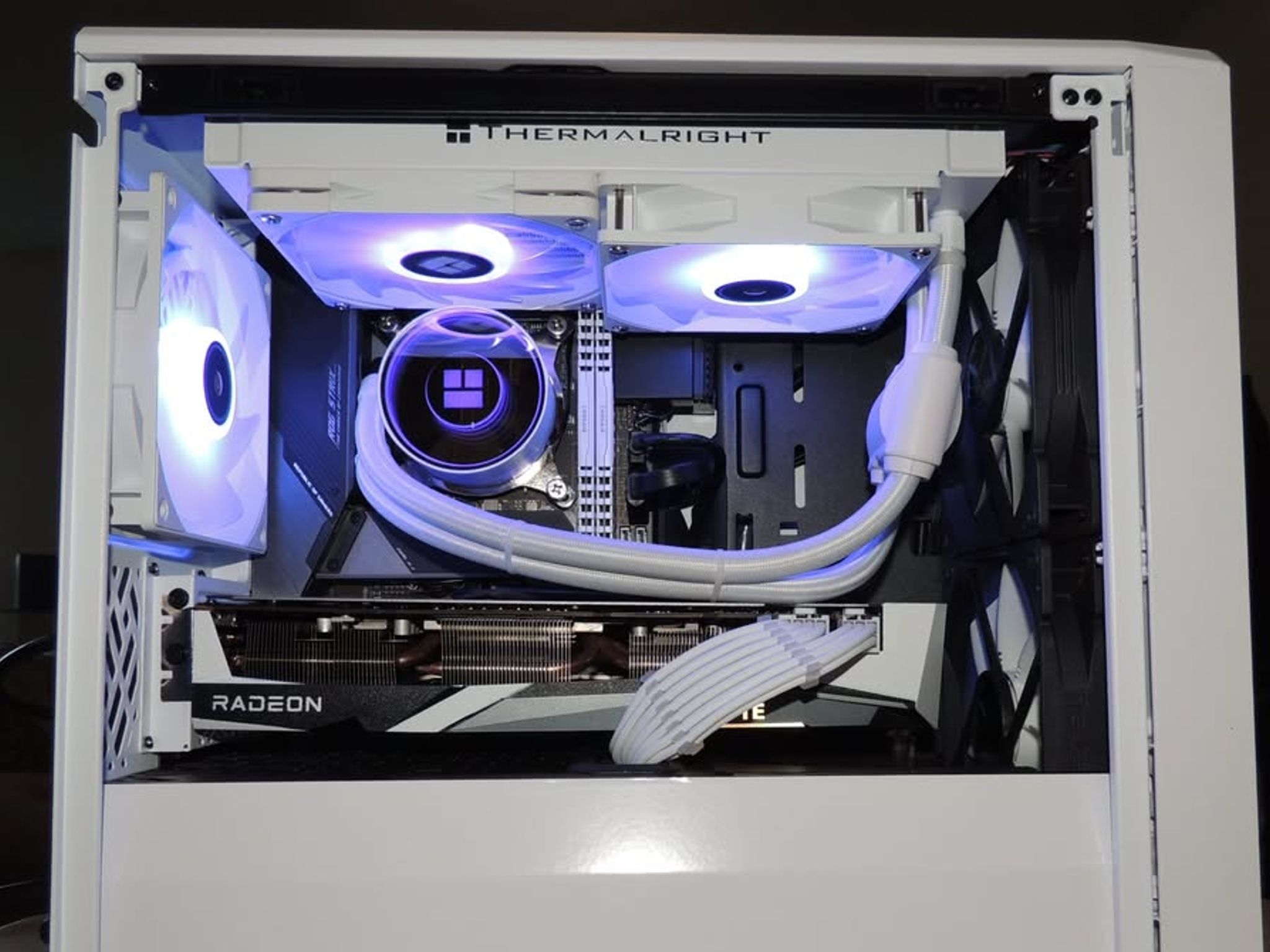 Beautiful New White Gaming Computer Build with New and Refurbished Parts