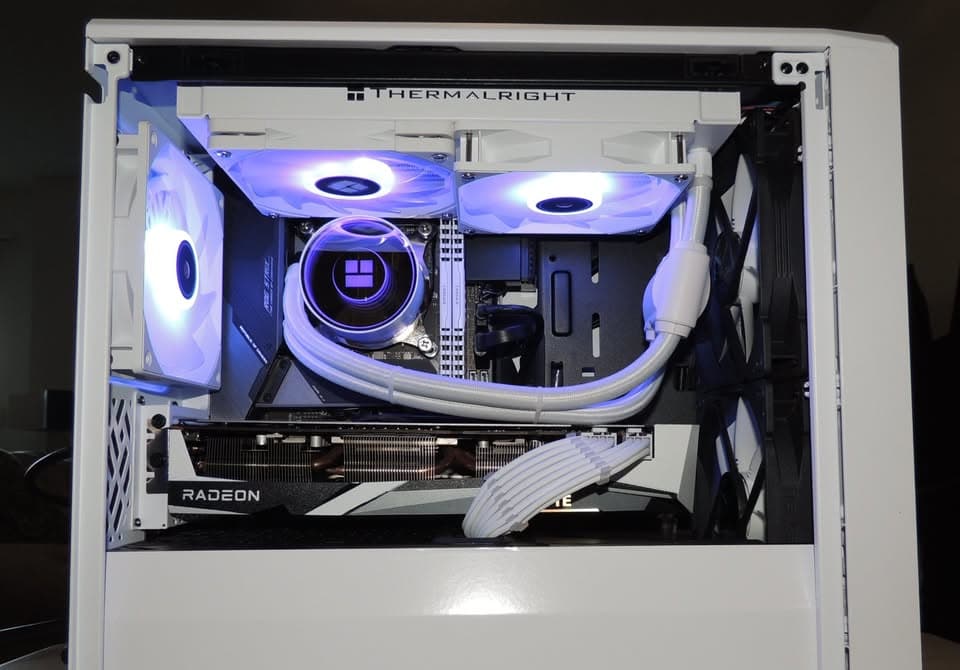 Beautiful New White Gaming Computer Build with New and Refurbished Parts