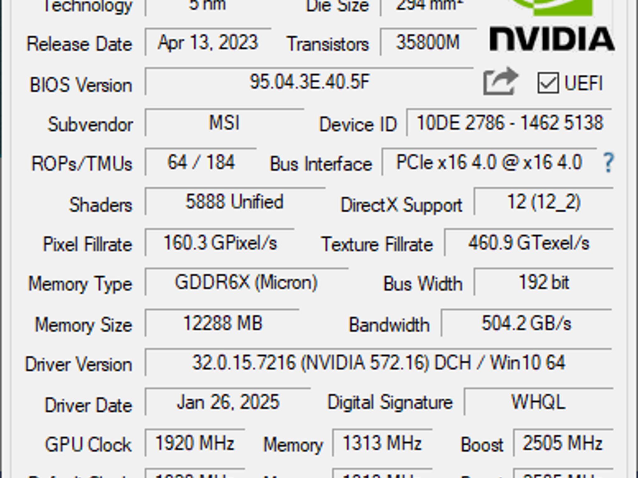 RTX 4070 VENTUS 3X 12G OC