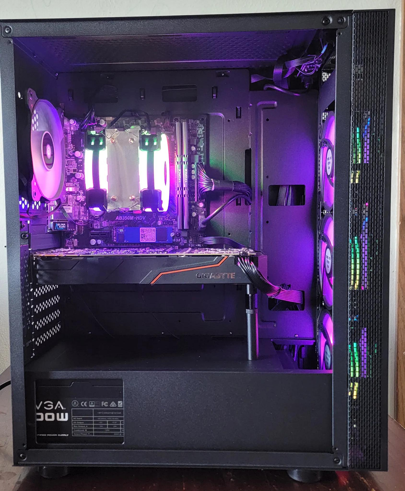 1080p Gaming PC Ryzen 7 2700x GTX 1080 8gb OC