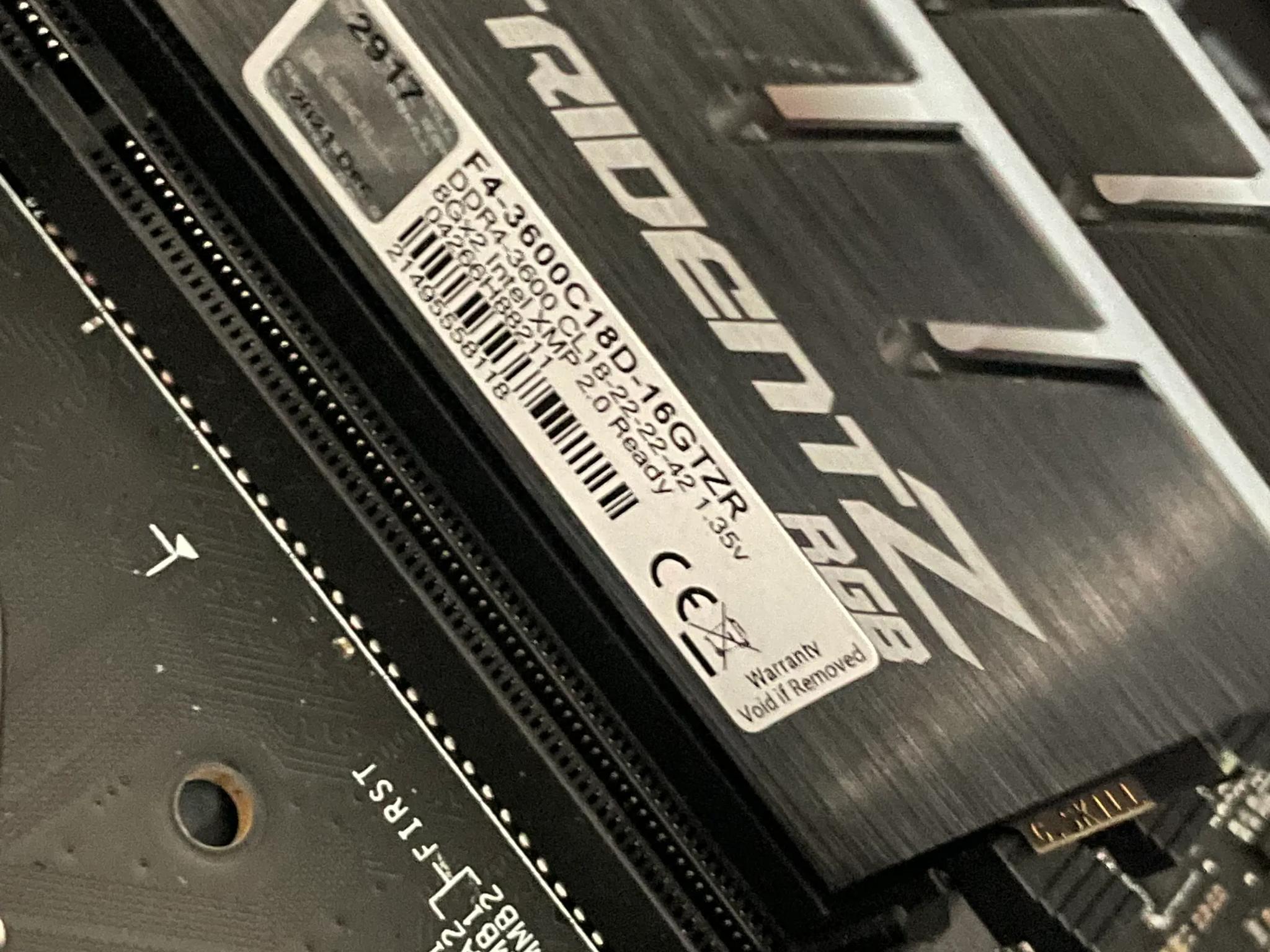 MSI gaming edge z590 wifi and Tridentz 3600mhz (2x8gb)16gb combo