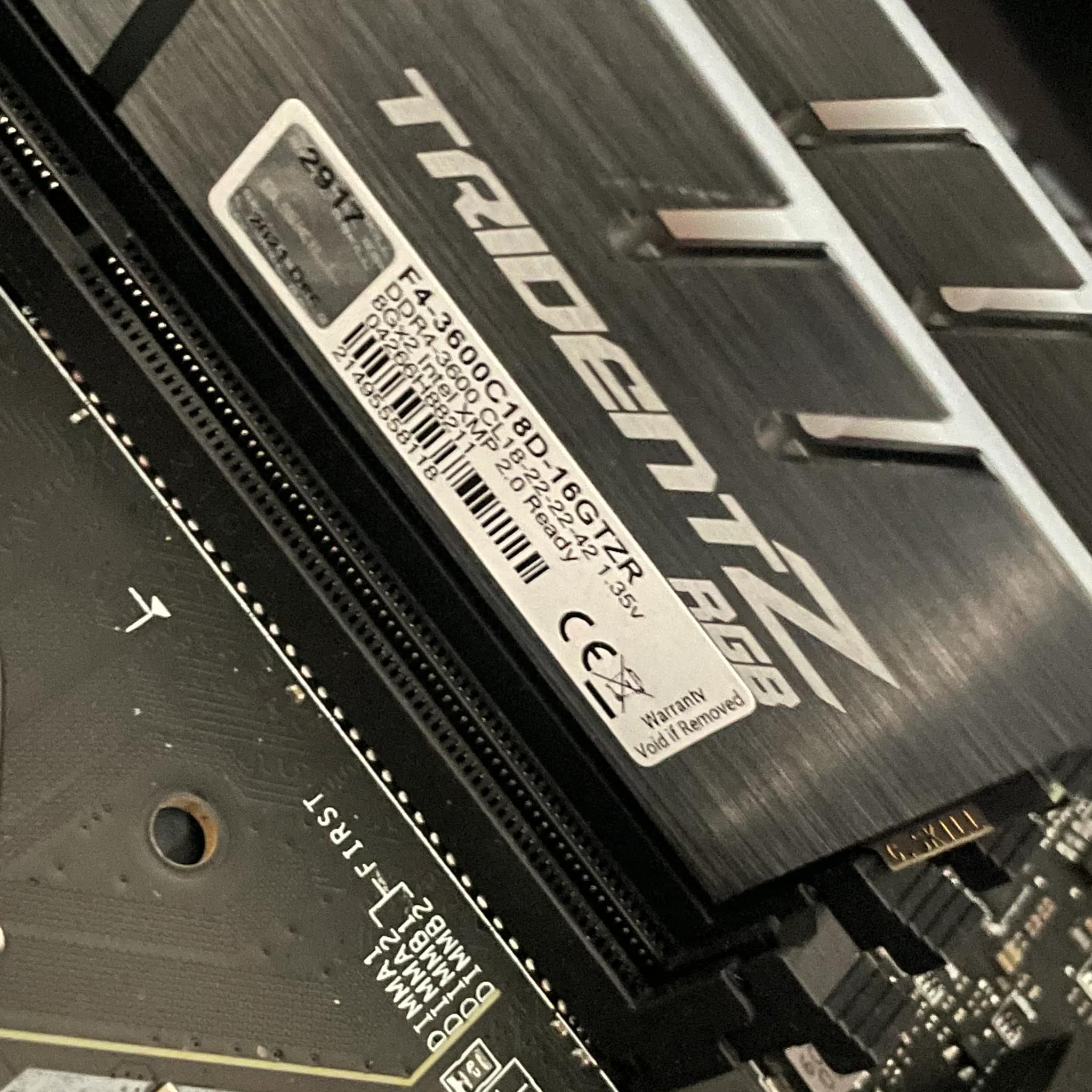 MSI gaming edge z590 wifi and Tridentz 3600mhz (2x8gb)16gb combo