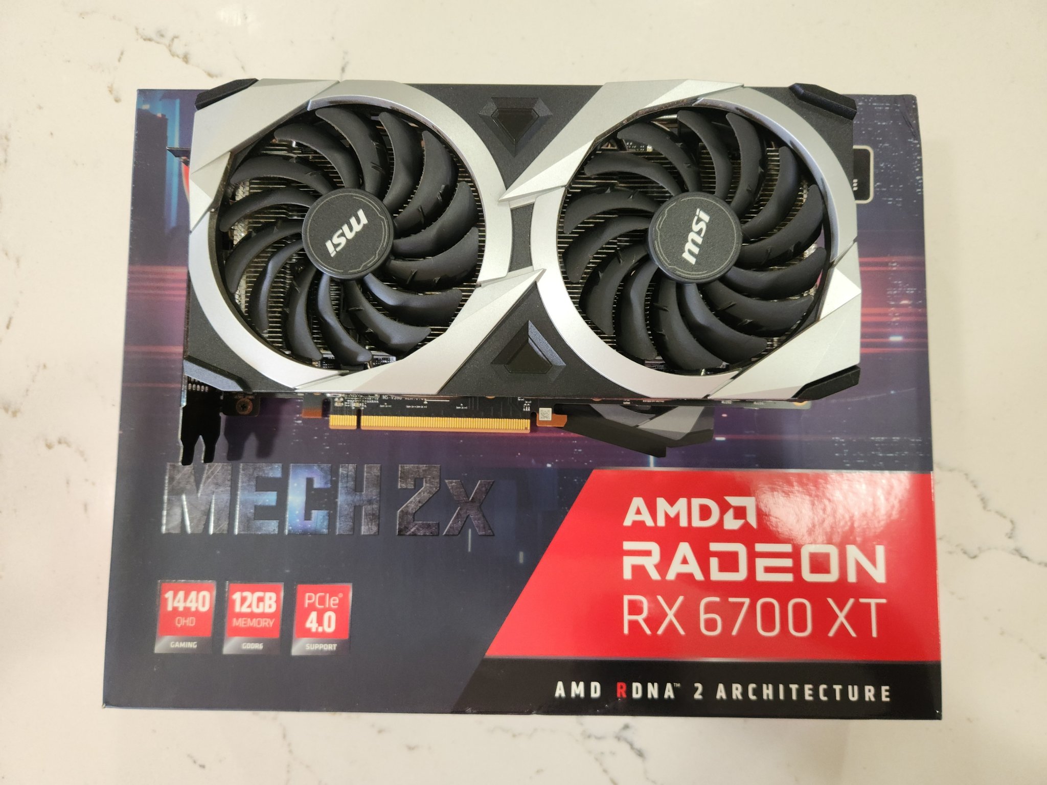 OPEN BOX MSI Mech 2x AMD Radeon RX 6700 XT 12gb GDDR6