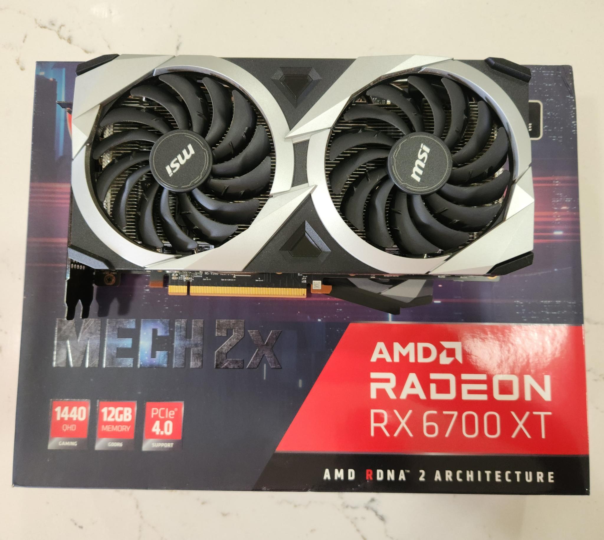 OPEN BOX MSI Mech 2x AMD Radeon RX 6700 XT 12gb GDDR6