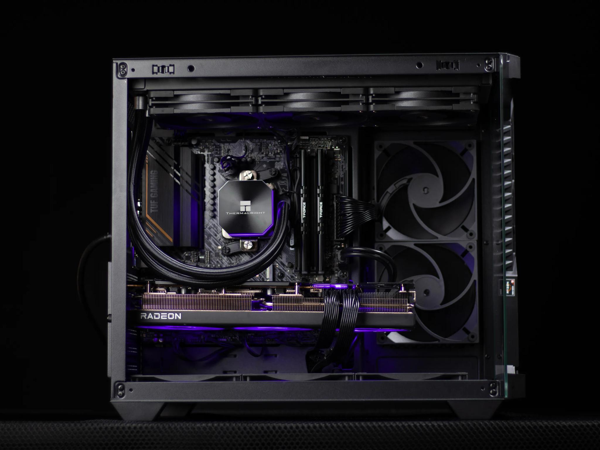 “DarkCorpo” RX 7800XT Ryzen 7 32GB Windows 11 Pro 2TB Workstation Gaming PC