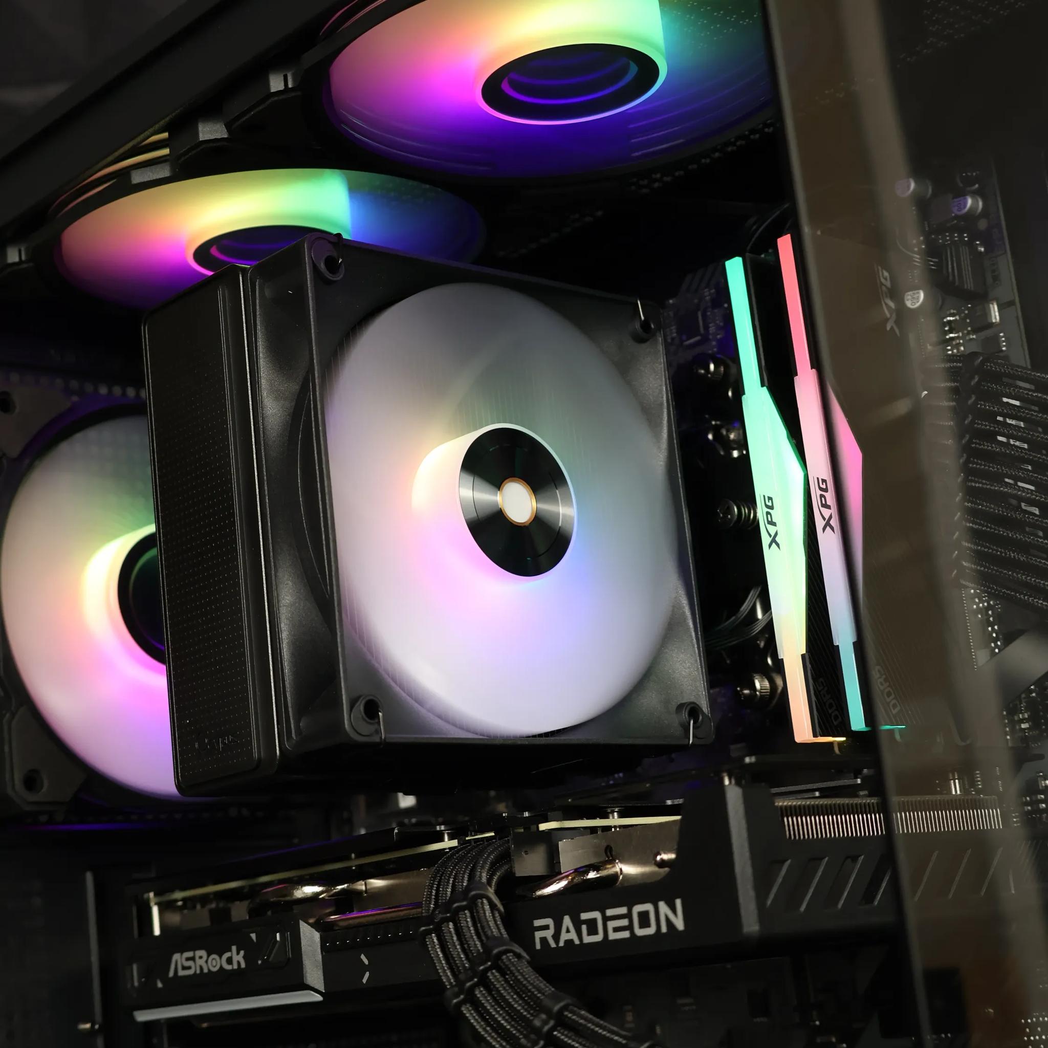 ⚫ Ryzen 5 7600X/RX 9060XT 16GB Gaming/Streaming PC ⚫