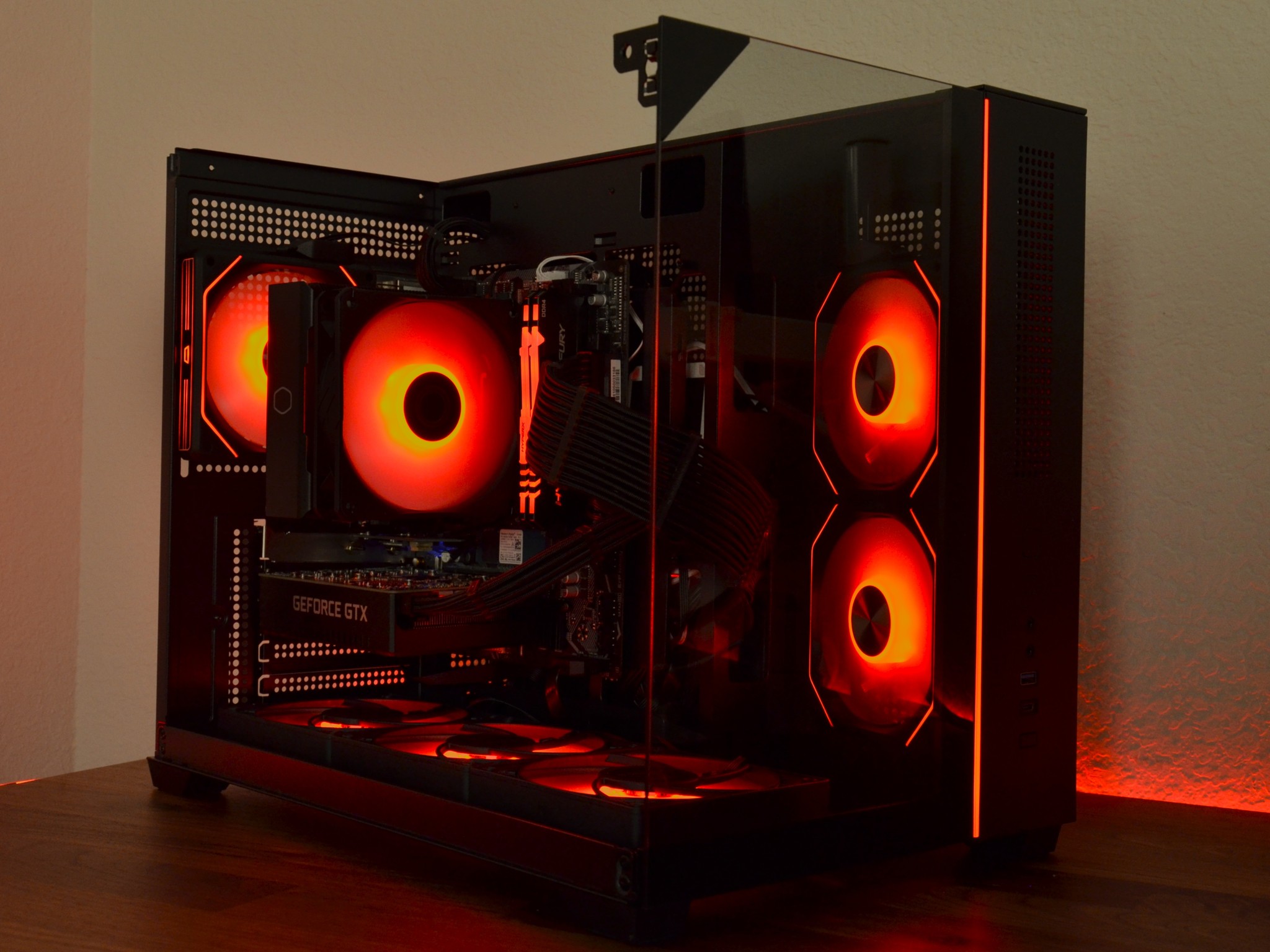🖤BLACK & RED Gaming PC❤️| GTX 1660 SUPER || AMD Ryzen 5 5600 G || 16GB DDRR 4❤️RED & BLACK🖤