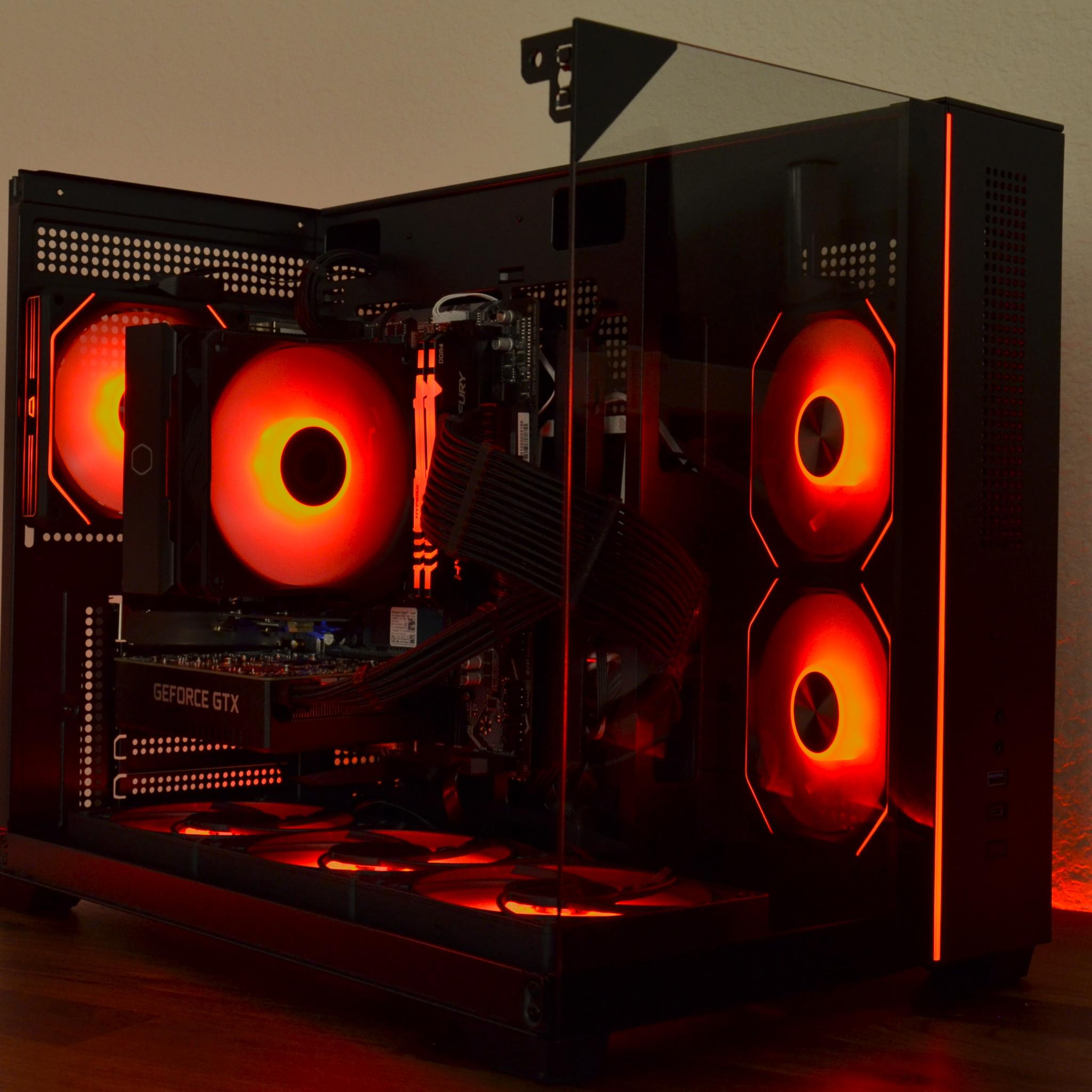 🖤BLACK & RED Gaming PC❤️| GTX 1660 SUPER || AMD Ryzen 5 5600 G || 16GB DDRR 4❤️RED & BLACK🖤