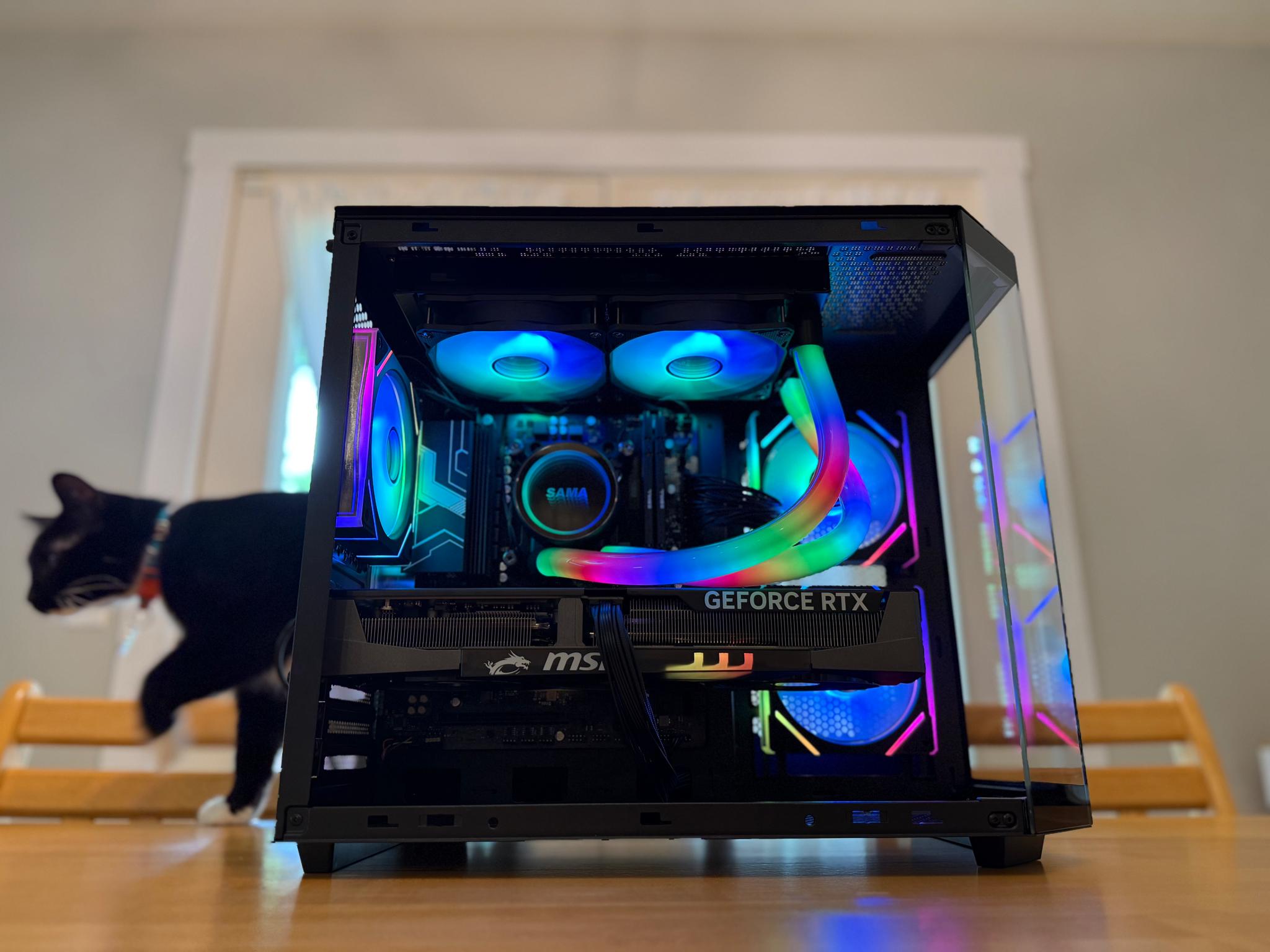 ⚫️🫘| RTX 5070 12gb, Ryzen 7 7700, 32gb DDR5, 1tb SSD WiFi Equipped ARGB Gaming PC!