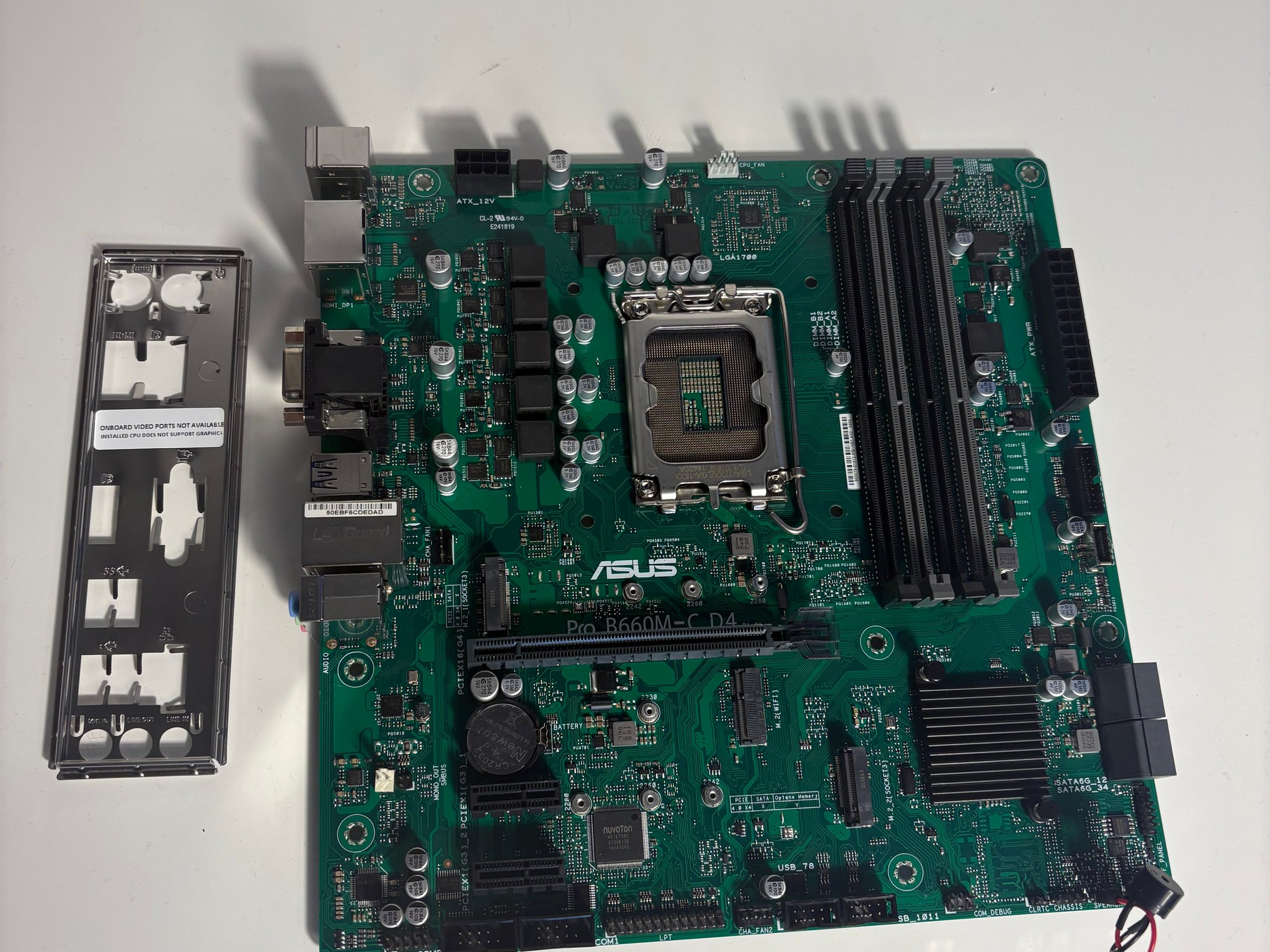 ASUS B660M-C DDR4 Commercial Motherboard LGA 1700
