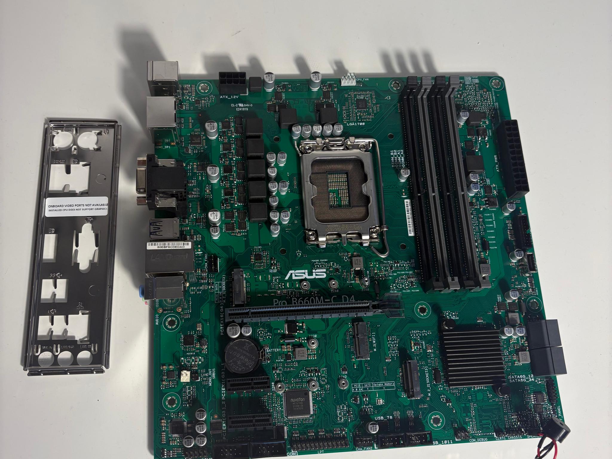 ASUS B660M-C DDR4 Commercial Motherboard LGA 1700
