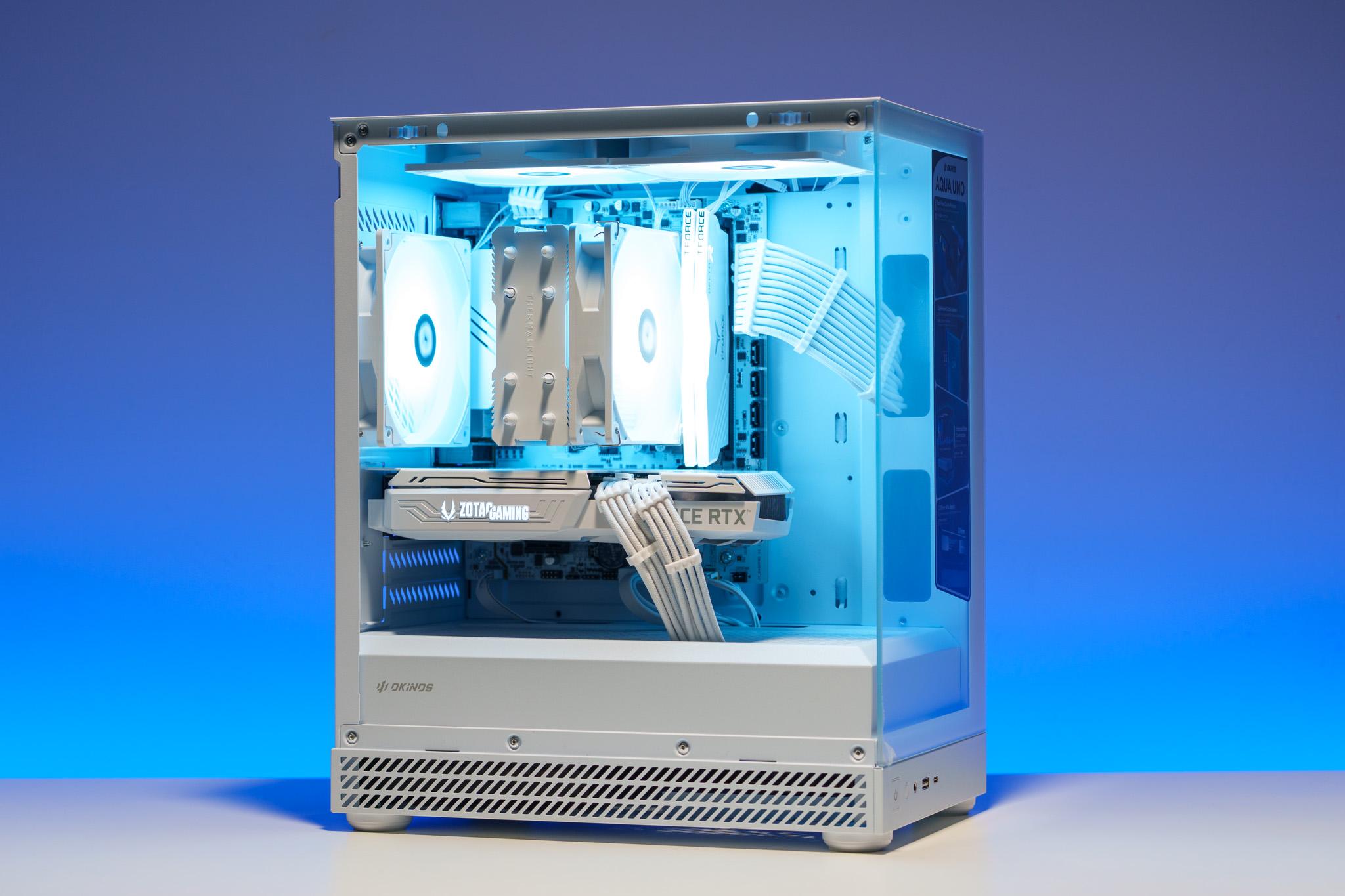 All White Gaming PC | RTX 3060 Ti White | Ryzen 5 | 16GB DDR4 | 512GB m.2 drive | 750W PSU