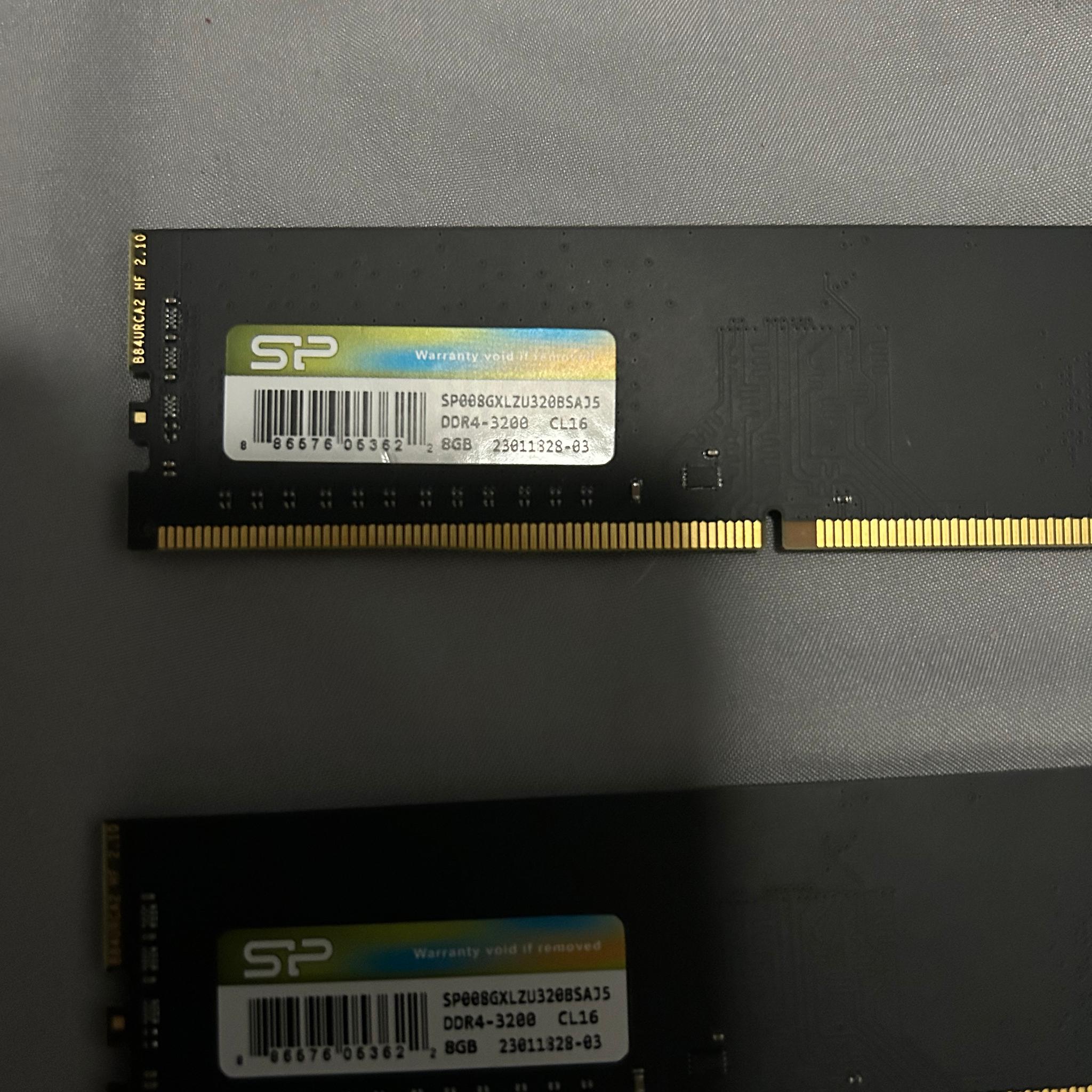 Silicon power ddr4 16gb (8gbx2) 3200 MHz CL16