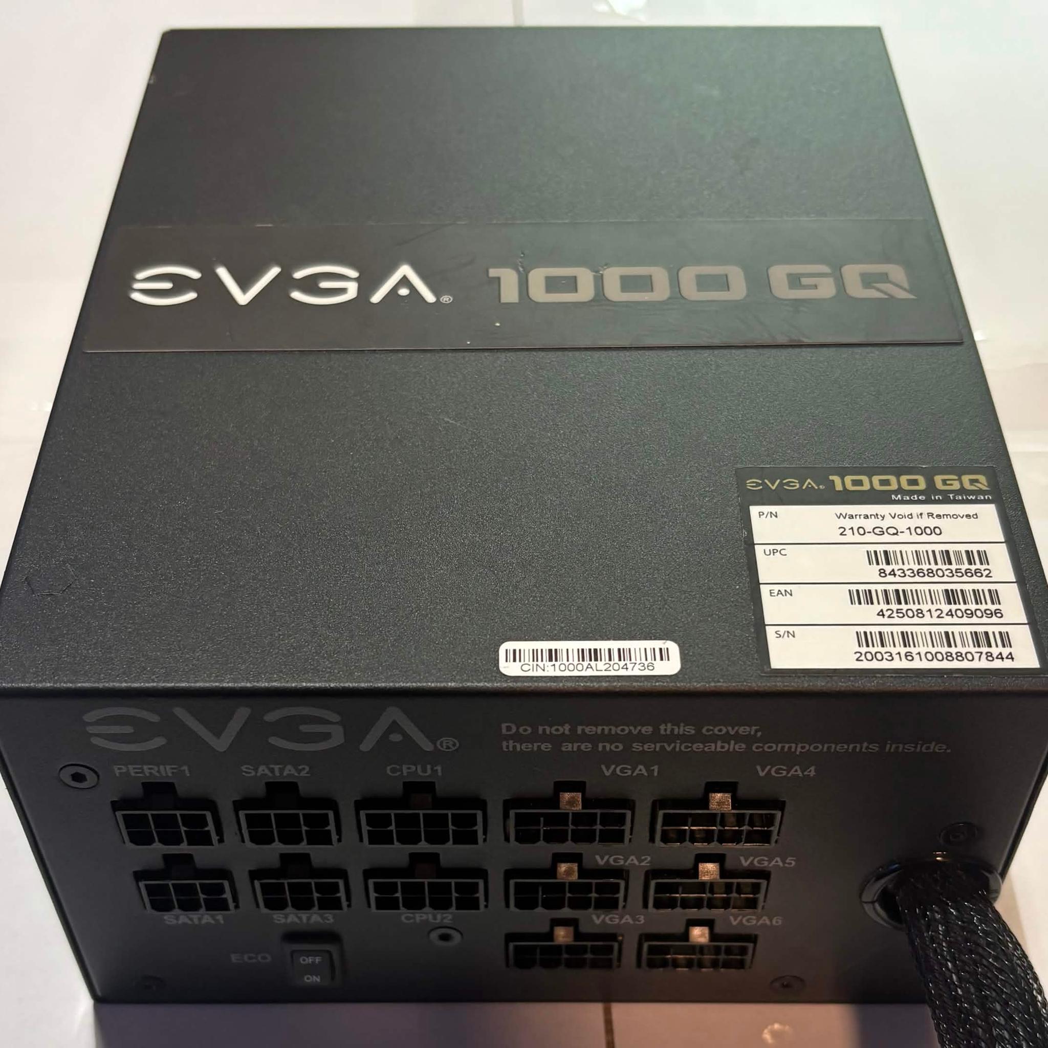 EVGA 1000 GQ | 1000W 80+ Gold Semi-Modular Power Supply