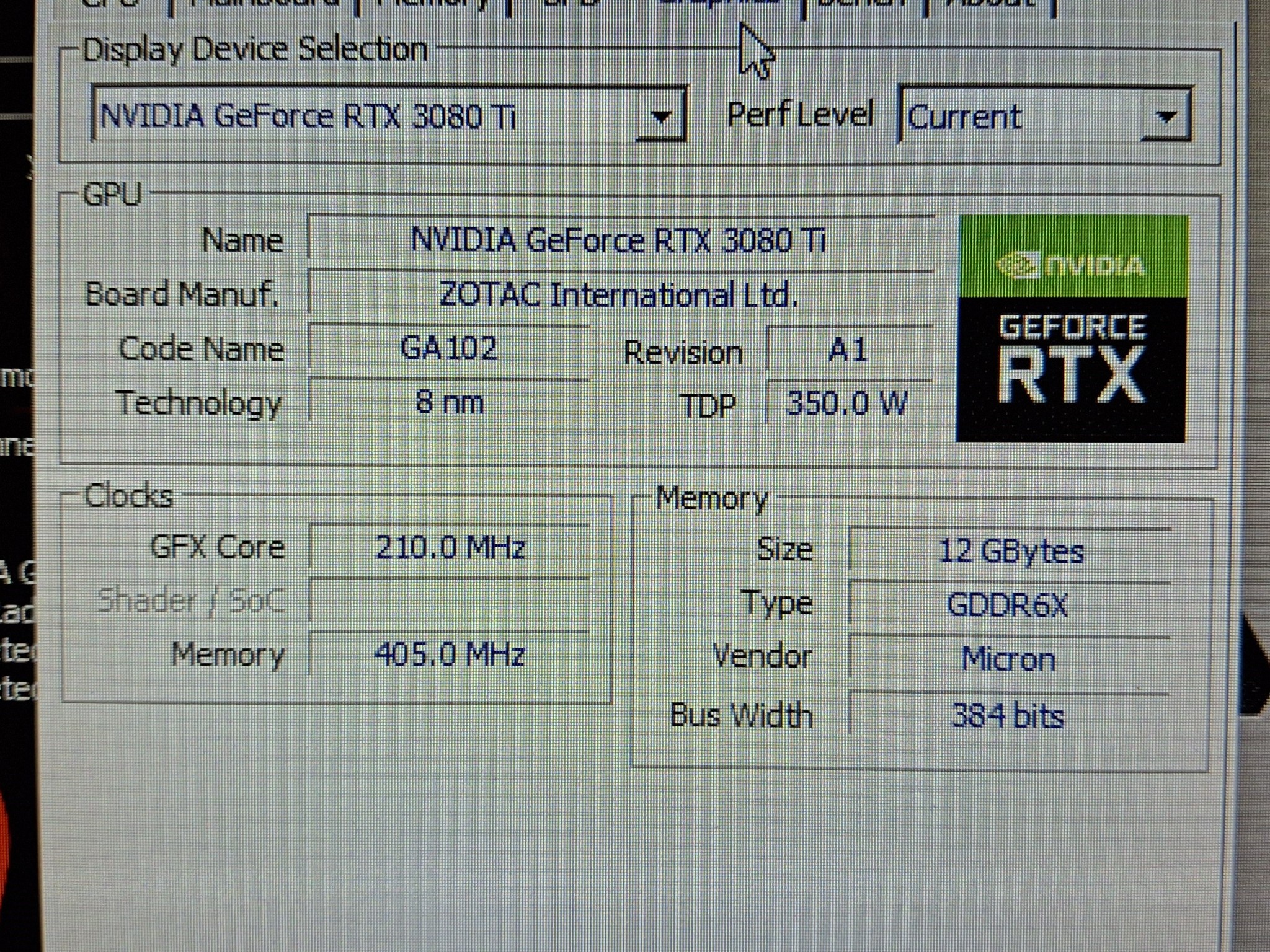 ZOTAC GAMING GeForce RTX 3080 Ti 12GB AMP Extreme Holo