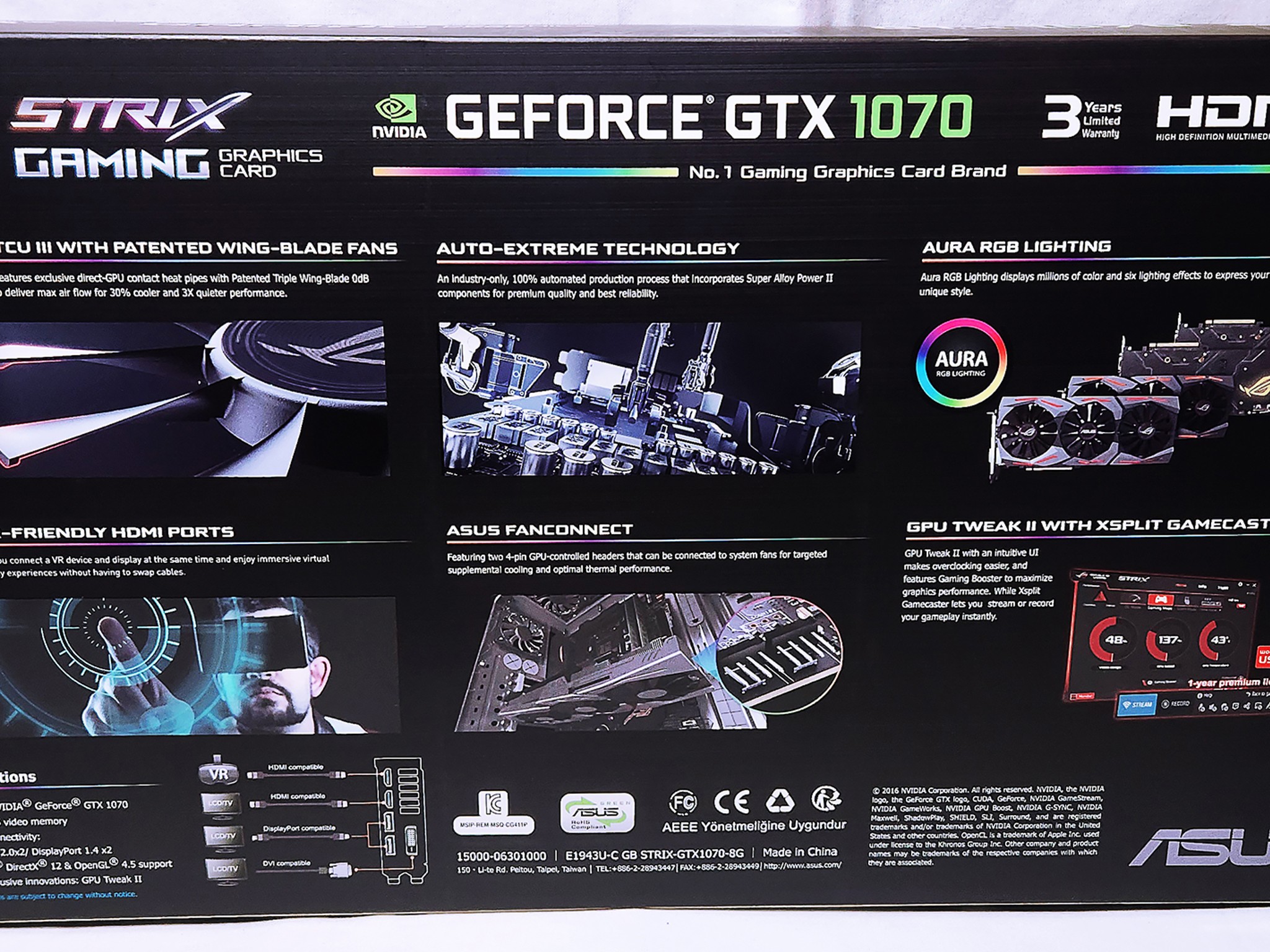 Brand New ASUS ROG Strix GTX 1070 Gaming