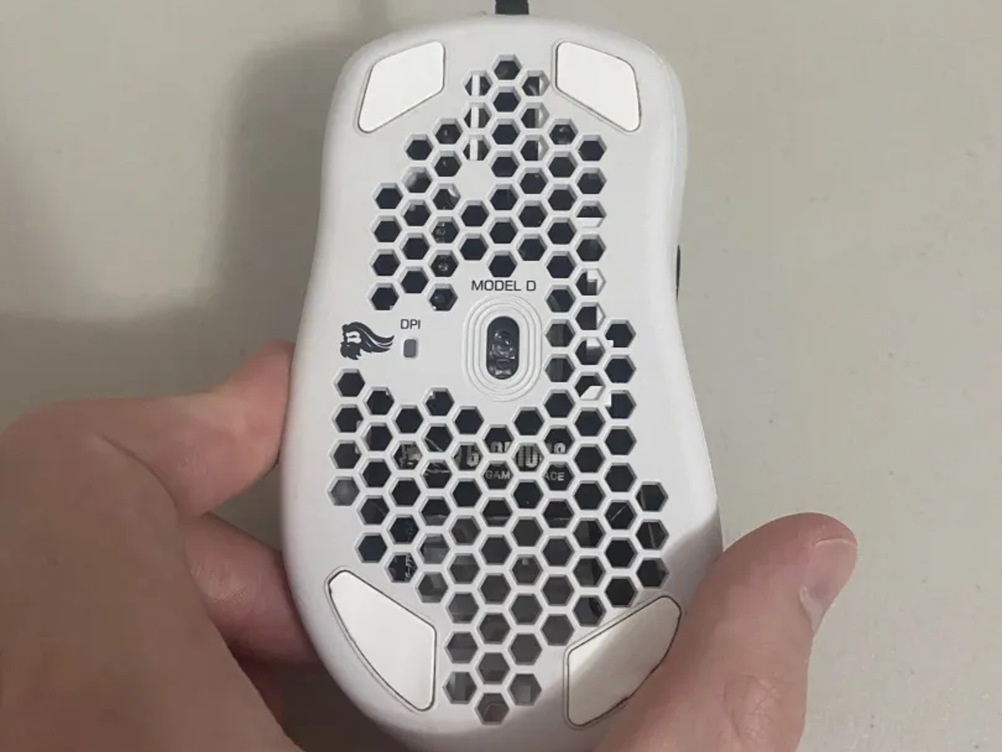 Glorious Model D Wired Gaming Mouse | Matte White | Super Light Right-Handed Mouse