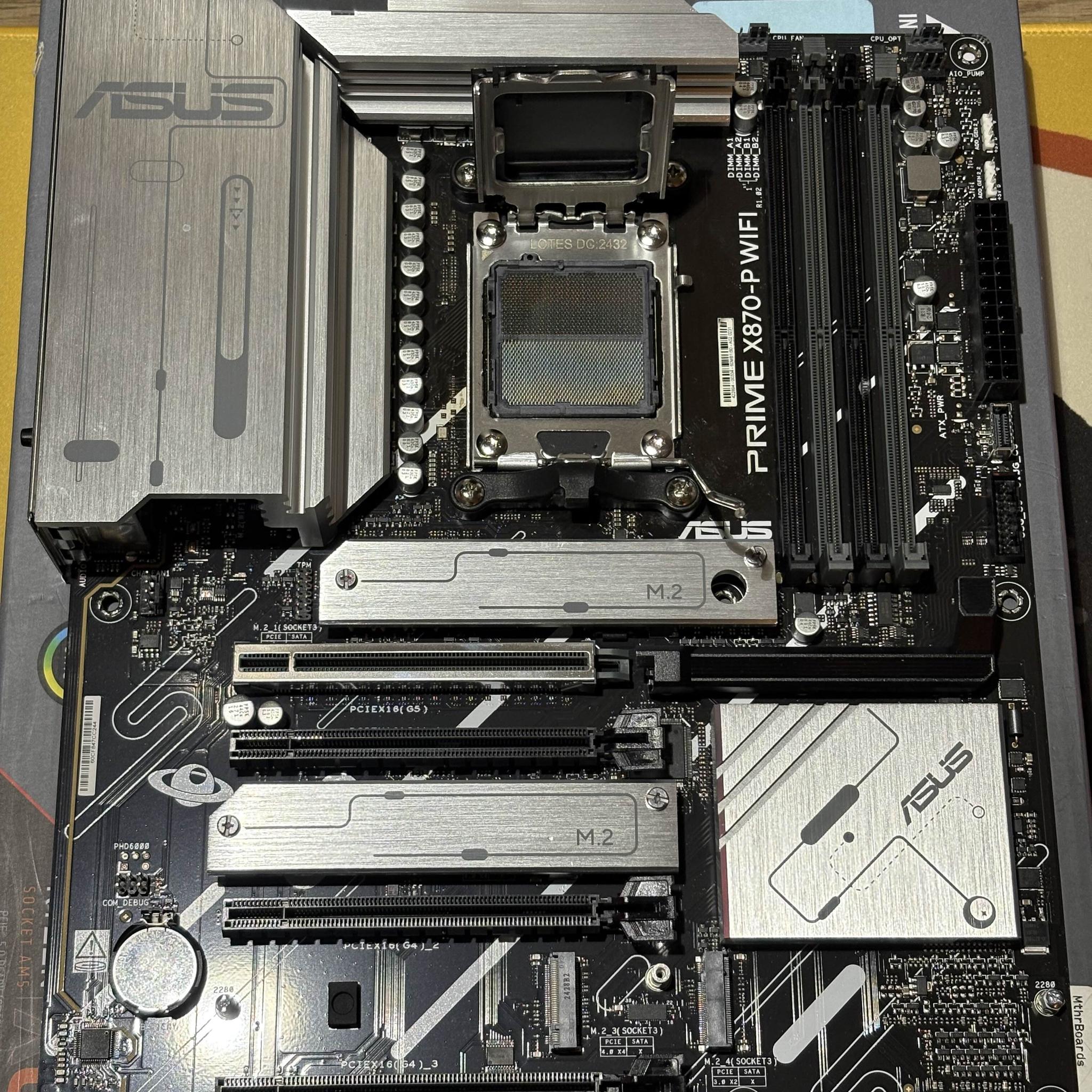 ASUS Prime X870-P + Ryzen 7 9800X3D + 32GB G.Skill Trident Royal DDR5 (NEW)