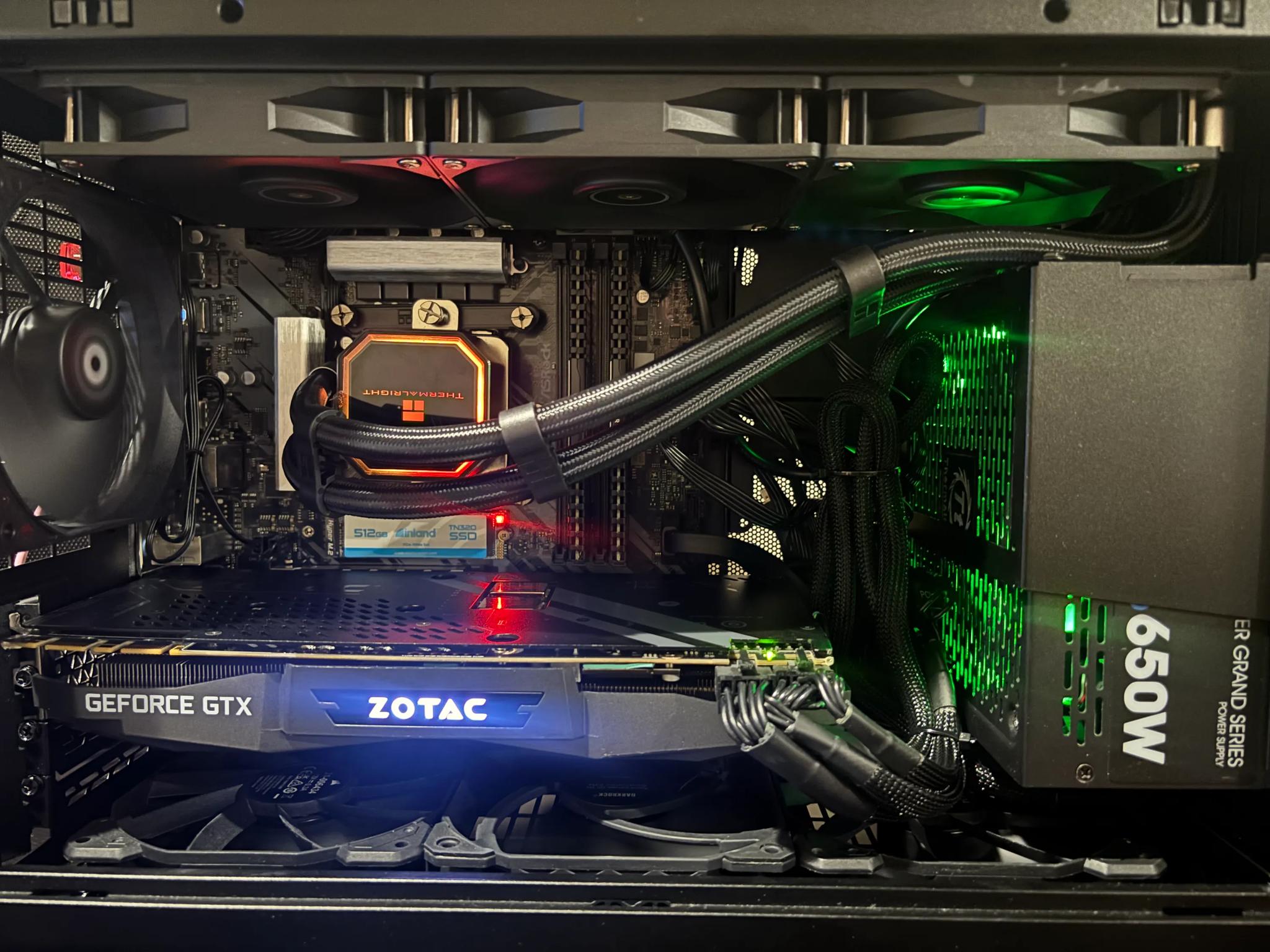 I5-12600KF Watercooled GTX 1080 TI Gaming PC