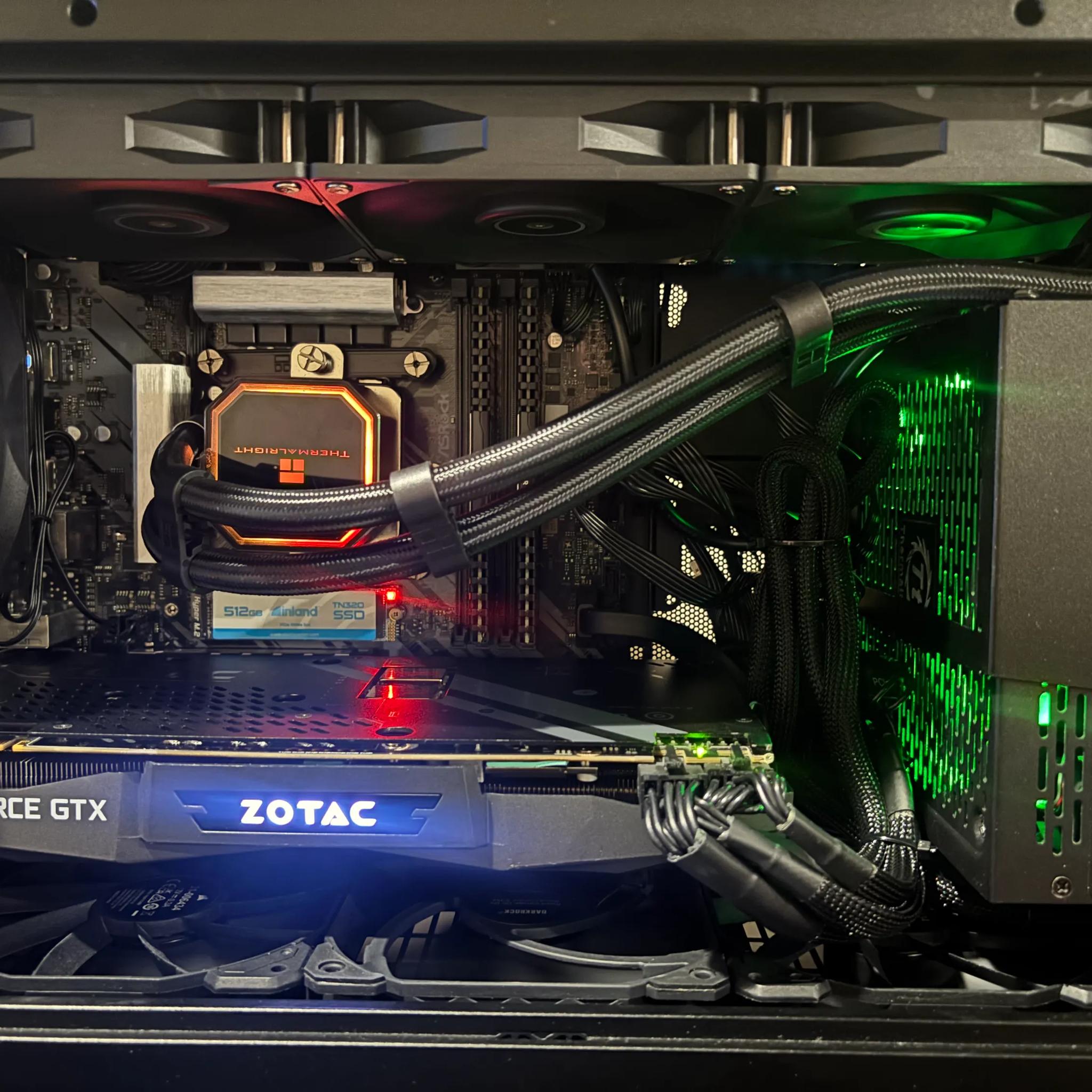 I5-12600KF Watercooled GTX 1080 TI Gaming PC