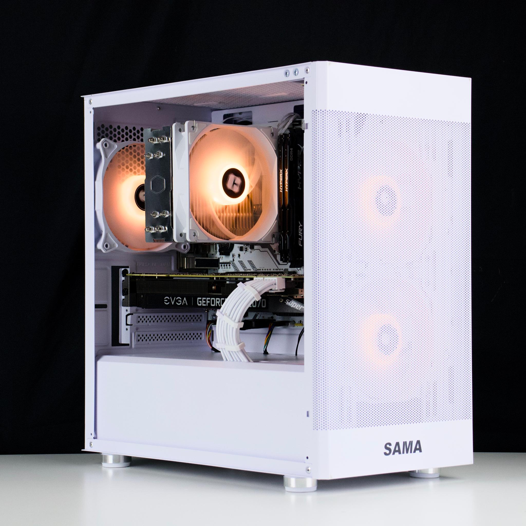 🧊❄️🧊 White Gaming PC – RTX 2070 Super , Ryzen 5 5500, 16GB RAM, 500GB SSD 🧊❄️🧊