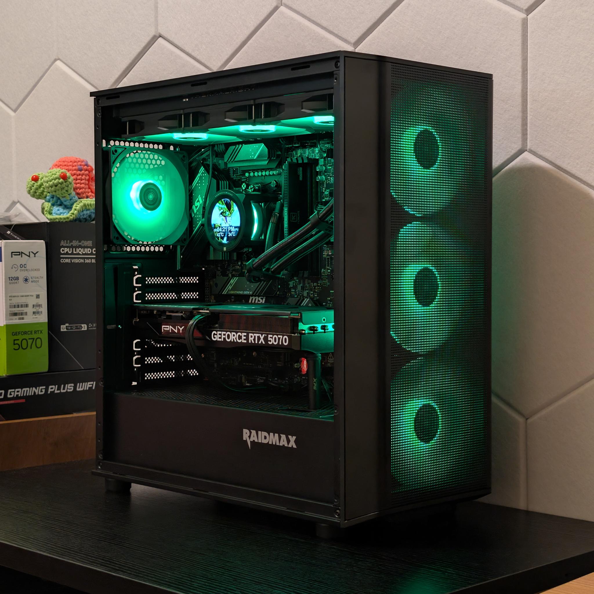 🐈‍⬛🔥1440p Gaming Beast | RTX 5070 | Ryzen 5 7600X | 1TB SSD | 32GB RAM | WiFi 6 & Bluetooth🔥🐈‍⬛