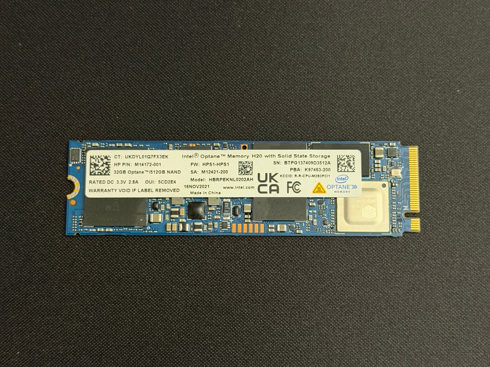 Intel NVMe SSD