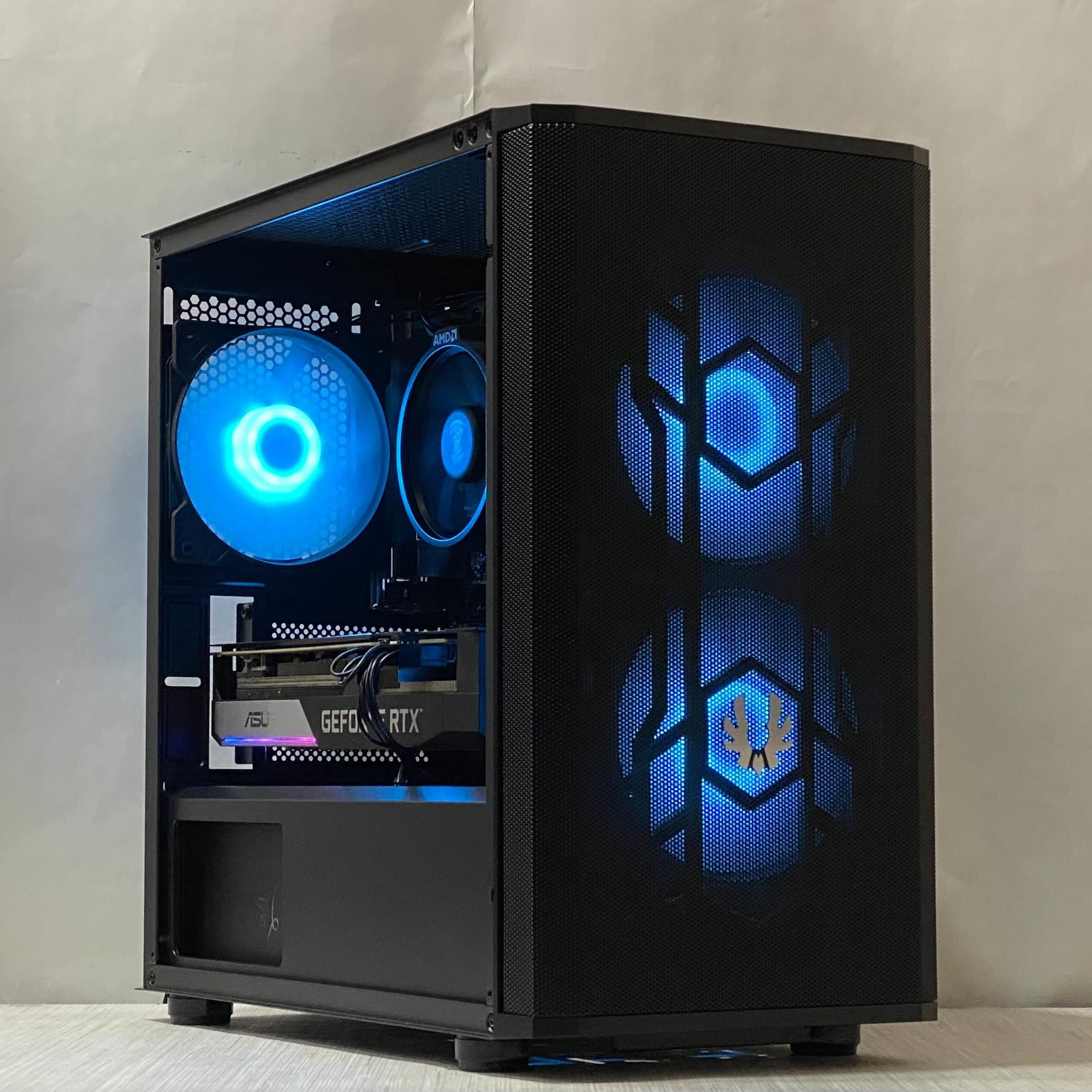 RTX 3060 Ti, Ryzen 5 5500, 16GB DDR4, 1TB NVMe SSD, WiFi - Custom Gaming PC