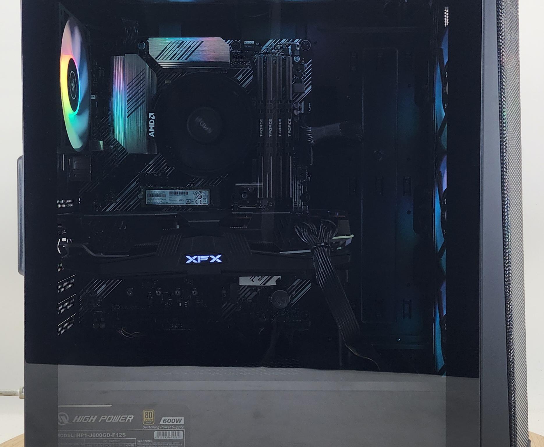 Gaming PC Ryzen 5 3600 32GB RAM 512GB SSD RX 5700 XT 8GB Windows 11 Computer