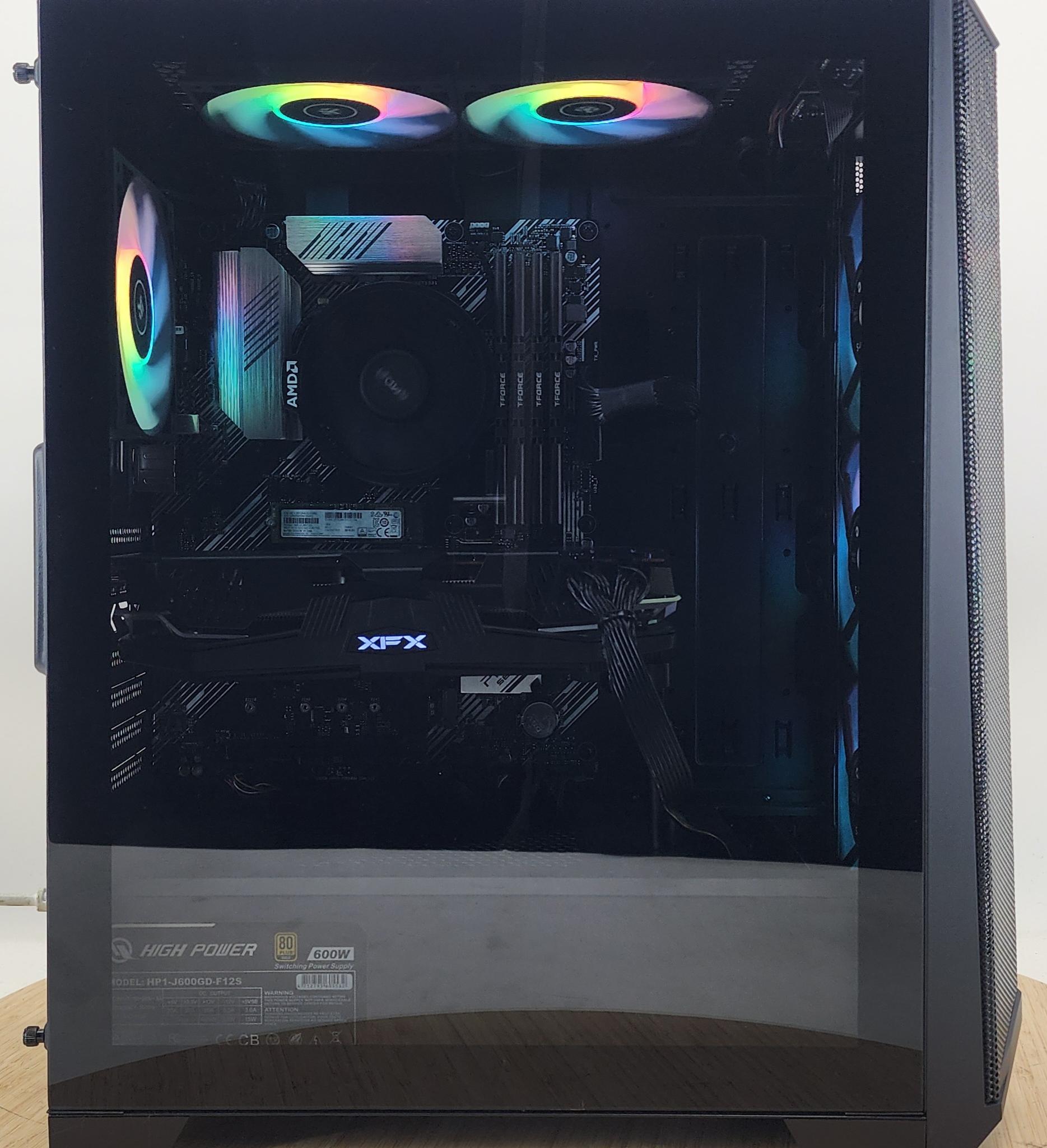 Gaming PC Ryzen 5 3600 32GB RAM 512GB SSD RX 5700 XT 8GB Windows 11 Computer