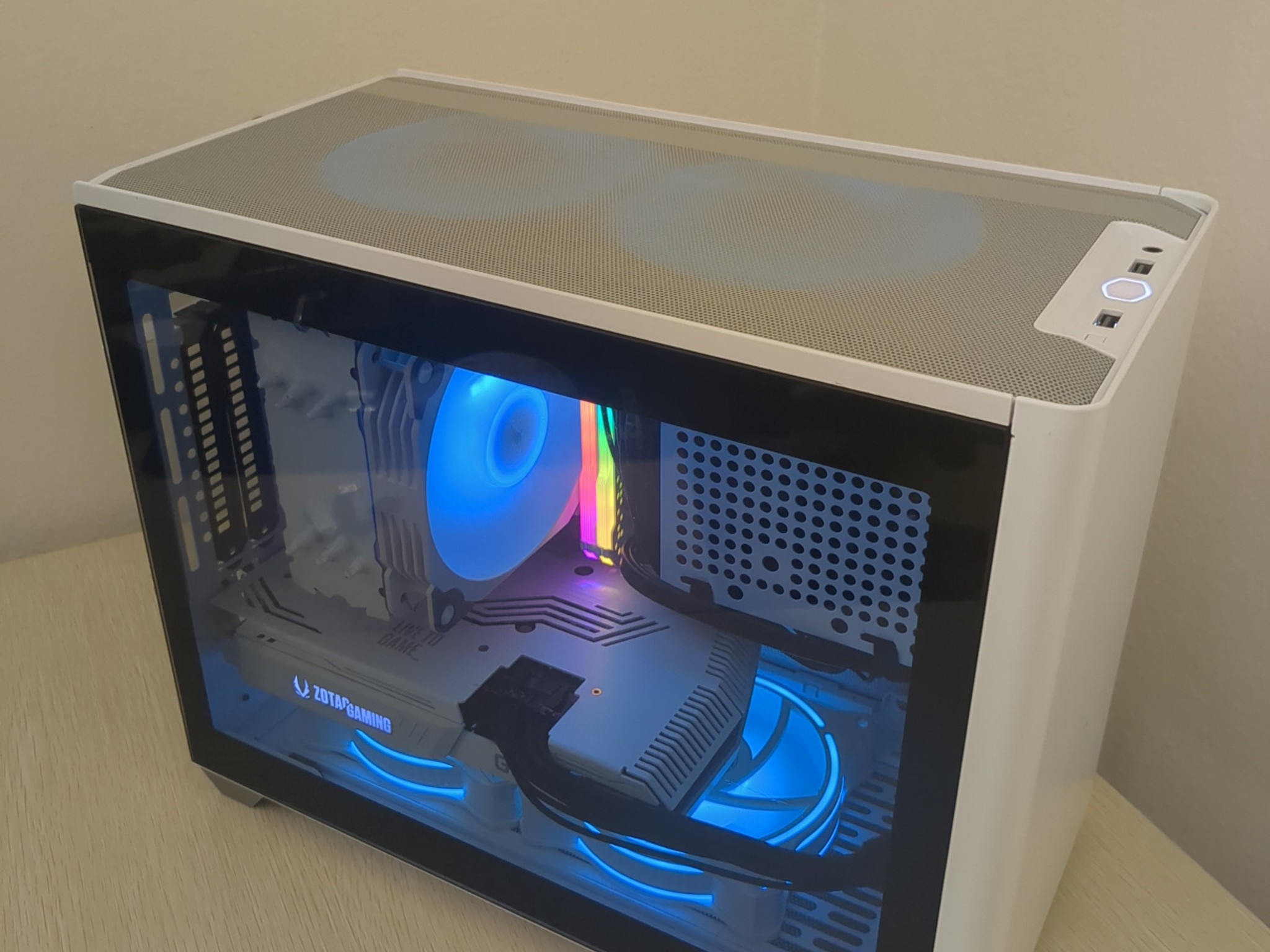 RTX 3070, Ryzen 5 5600 White Gaming PC (32GB RAM, 1TB SSD, Win11 Pro)