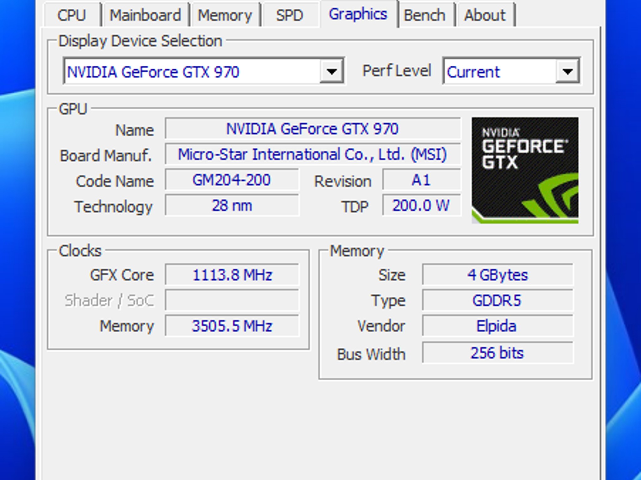 GeForce GTX 970 GAMING LE 100ME