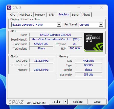 GeForce GTX 970 GAMING LE 100ME