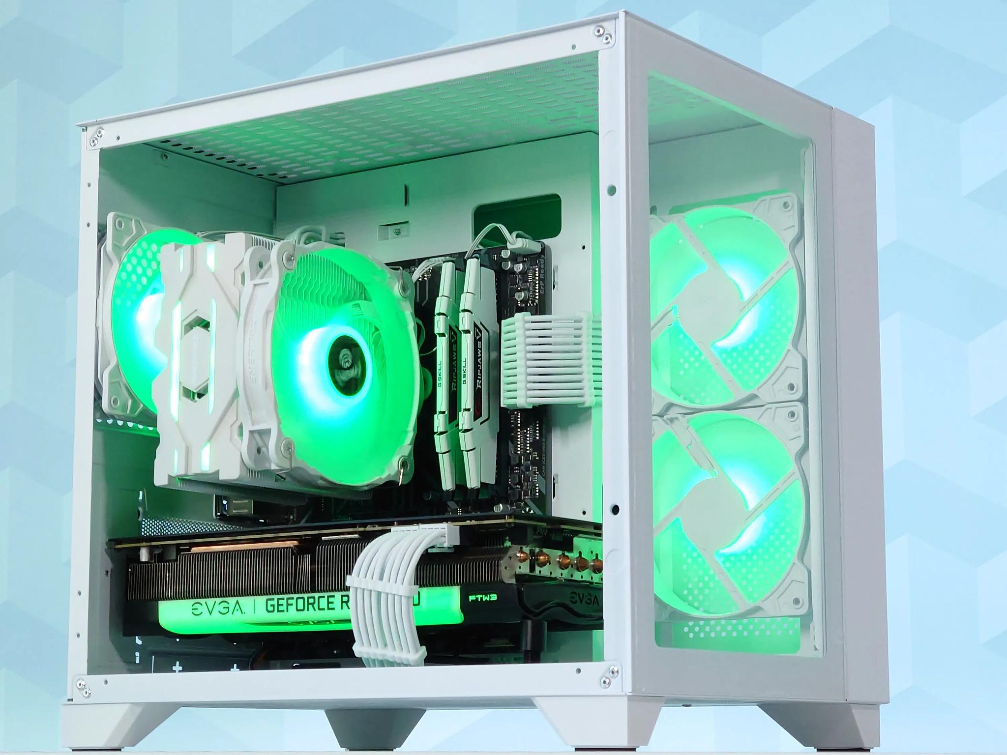 💚🤍Gaming PC❇️Nvidia RTX 3070 8GB❇️AMD Ryzen 5 5600 6-Core❇️32GB DDR4❇️1TB SSD