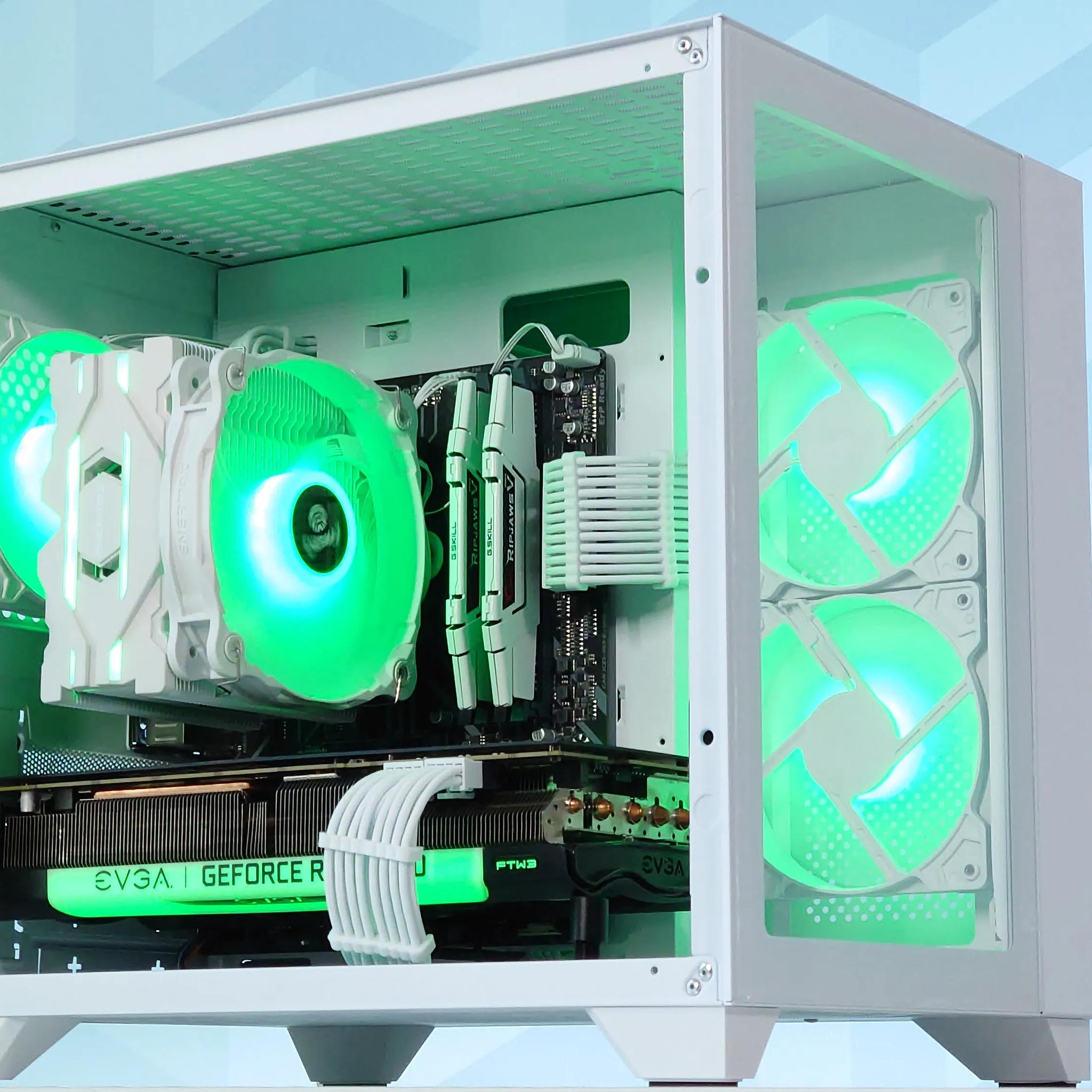 💚🤍Gaming PC❇️Nvidia RTX 3070 8GB❇️AMD Ryzen 5 5600 6-Core❇️32GB DDR4❇️1TB SSD