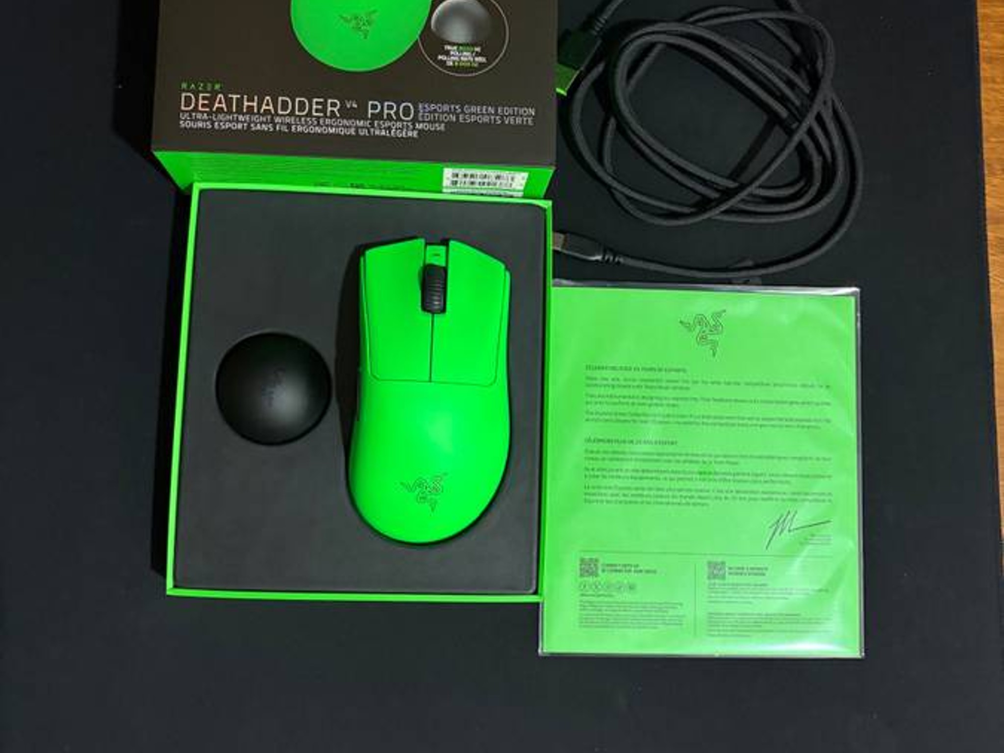 Razer Deathadder V4 PRO ESPORTS GREEN EDITION