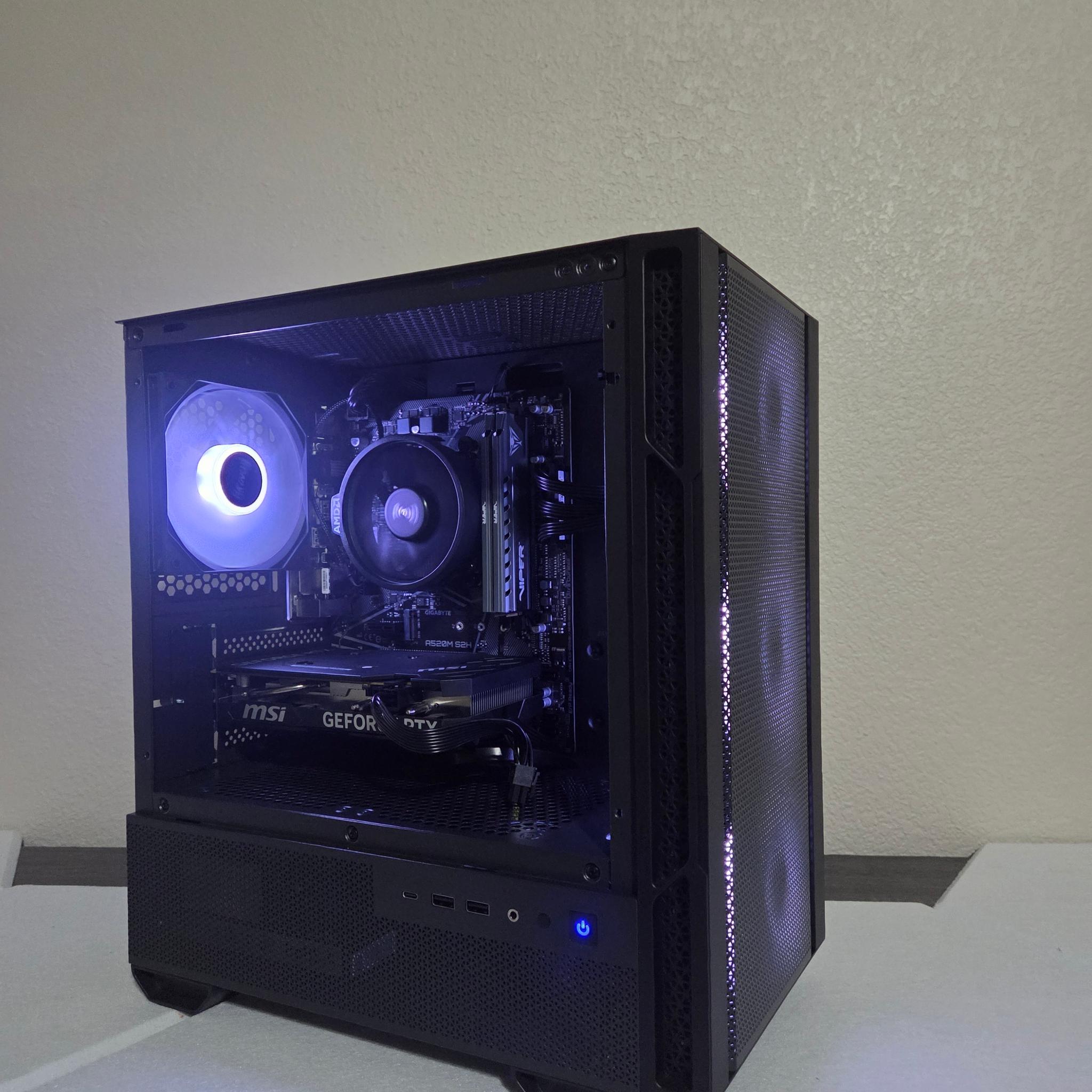 🌑 Shadow /RTX 4060 Gaming PC/ 🖤⛈️