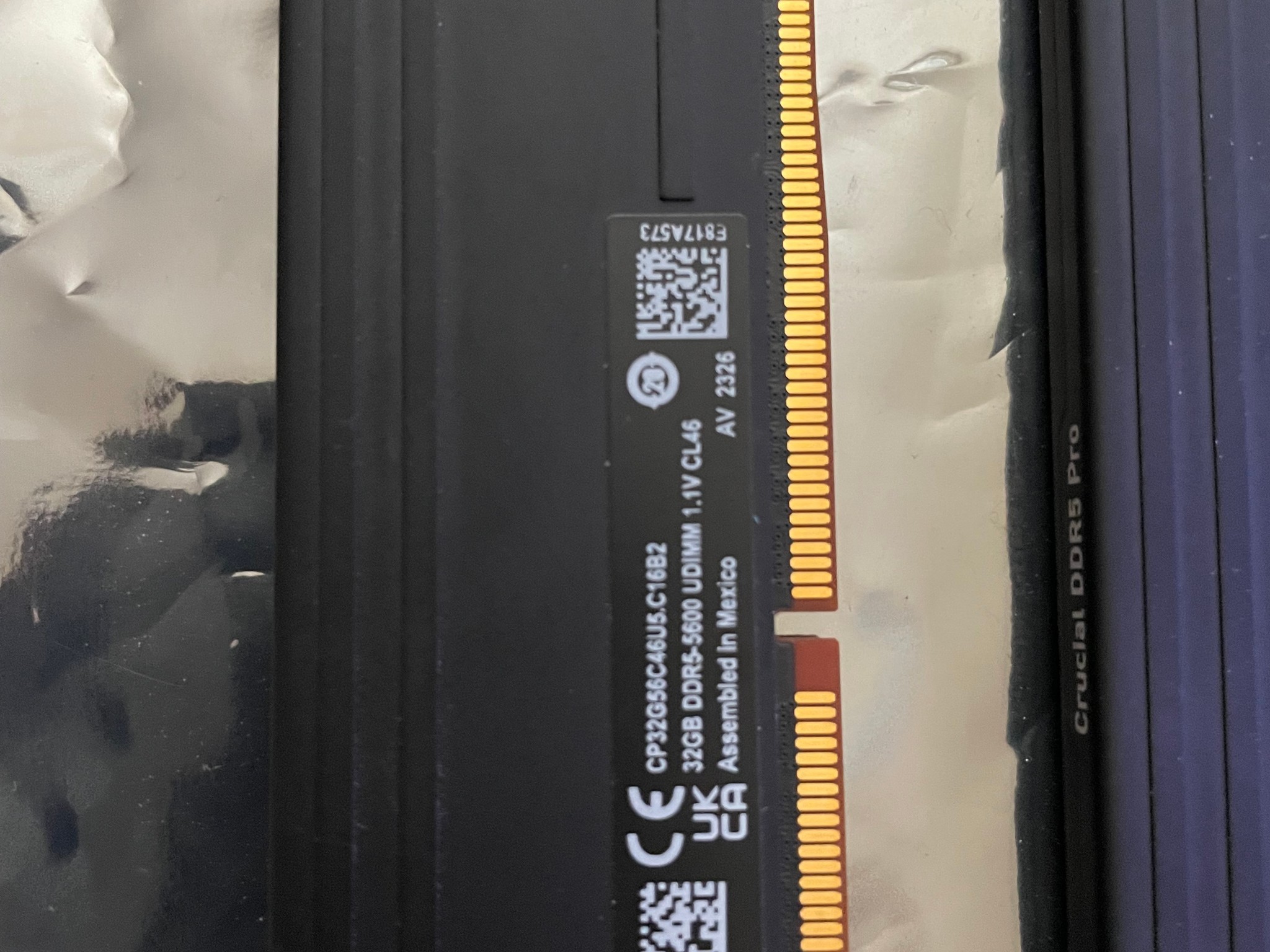 Crucial Pro 64gb ddr5 ram + Msi B760 gaming plus wifi  ddr5 motherboard.