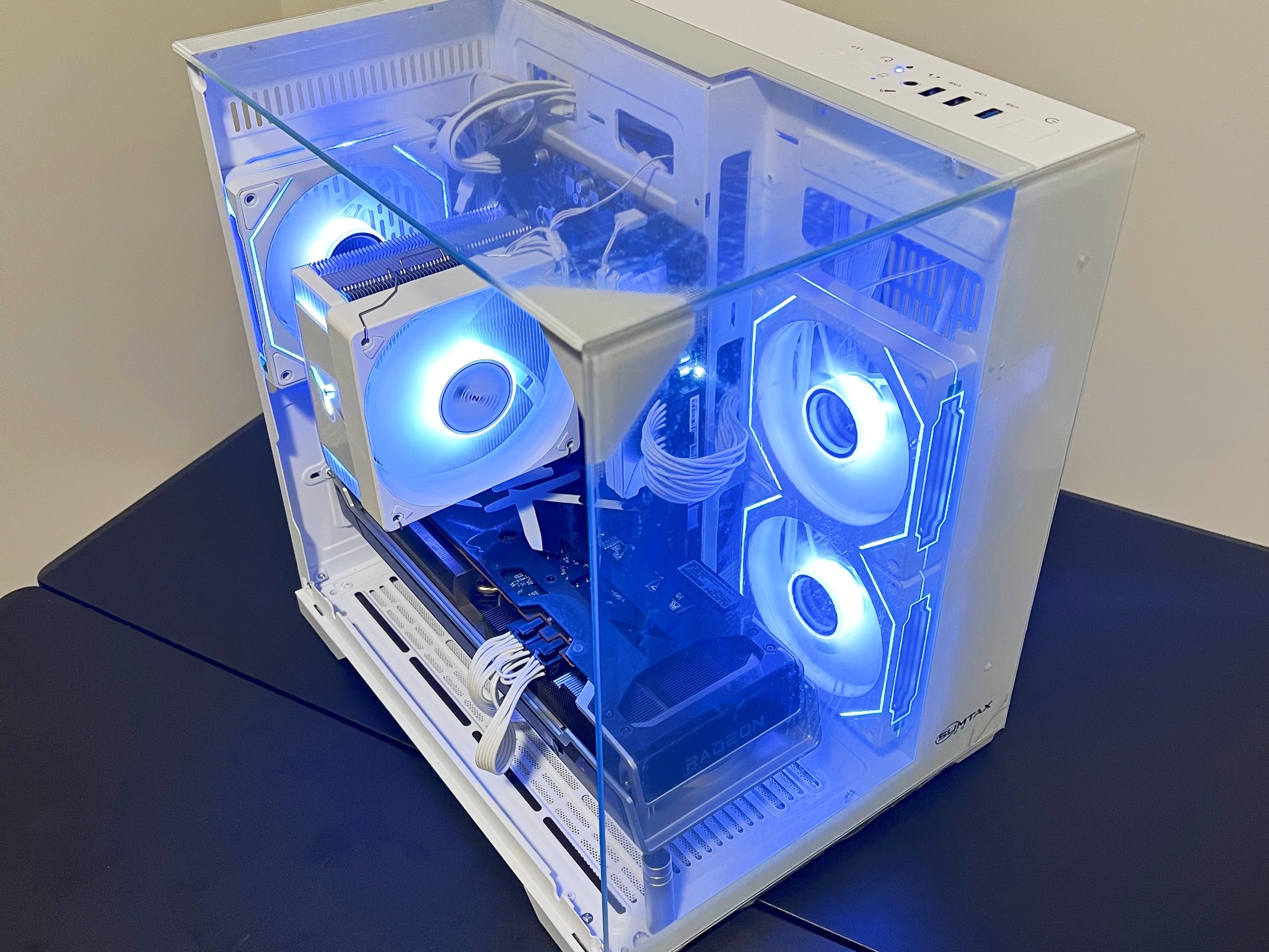 🔥Full-view design🔥 RX 6750XT|R5-5600|1TB M.2|16GB RAM|ARGB Fans|WIFI||DepxTech Pre-Built PC