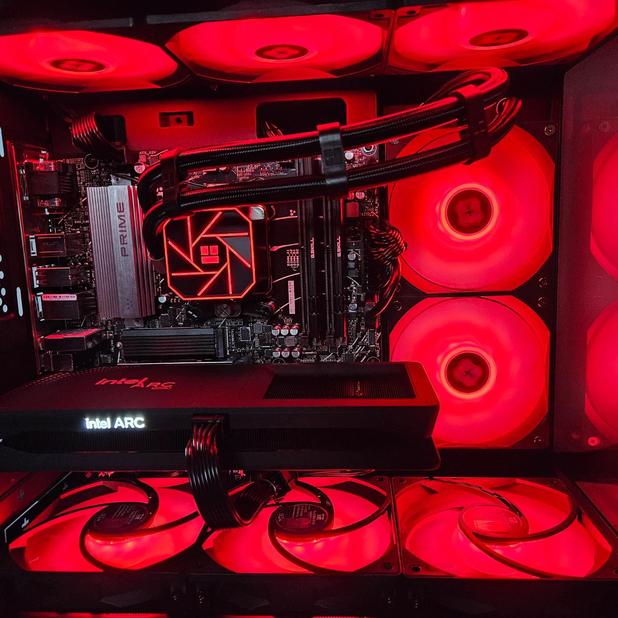 Limited time 2TB SSD UPGRADE! Liquid cooled Ryzen 5 / 32GB DDR5 / 2TB SSD / Intel ARC B580 12GB