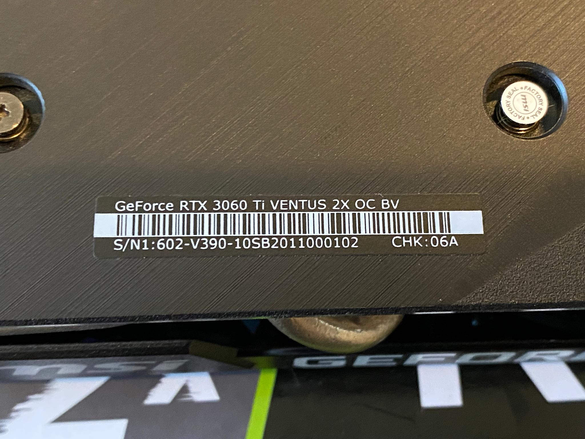MSI RTX 3060 Ti - VENTUS 2X