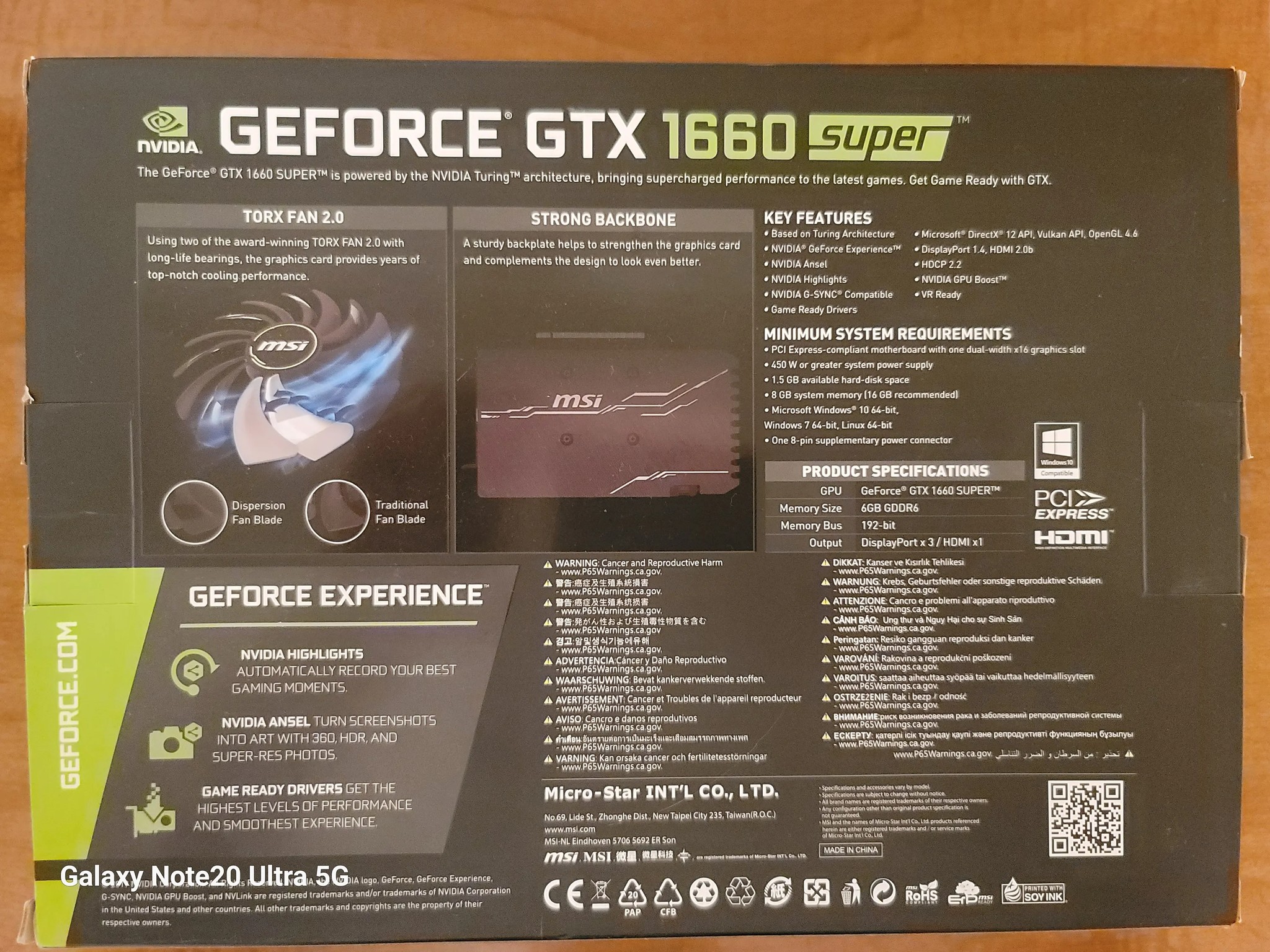 Good/Great condition Ventus 1660 Super 6gb