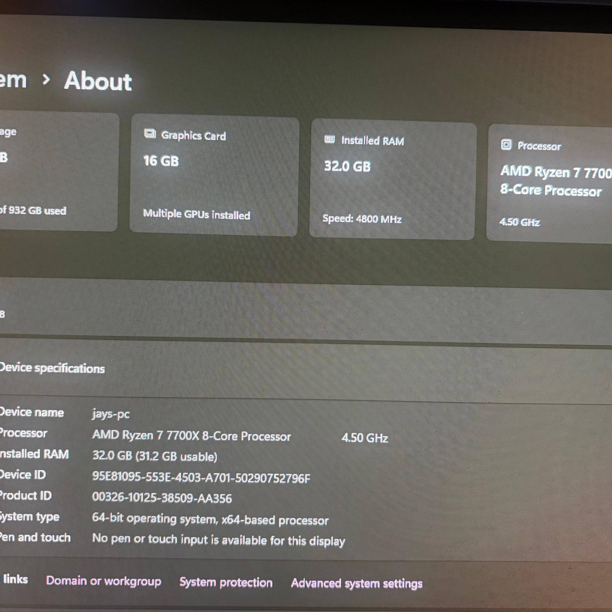 Ryzen 7 7700x Radeon 6800 XT full setup
