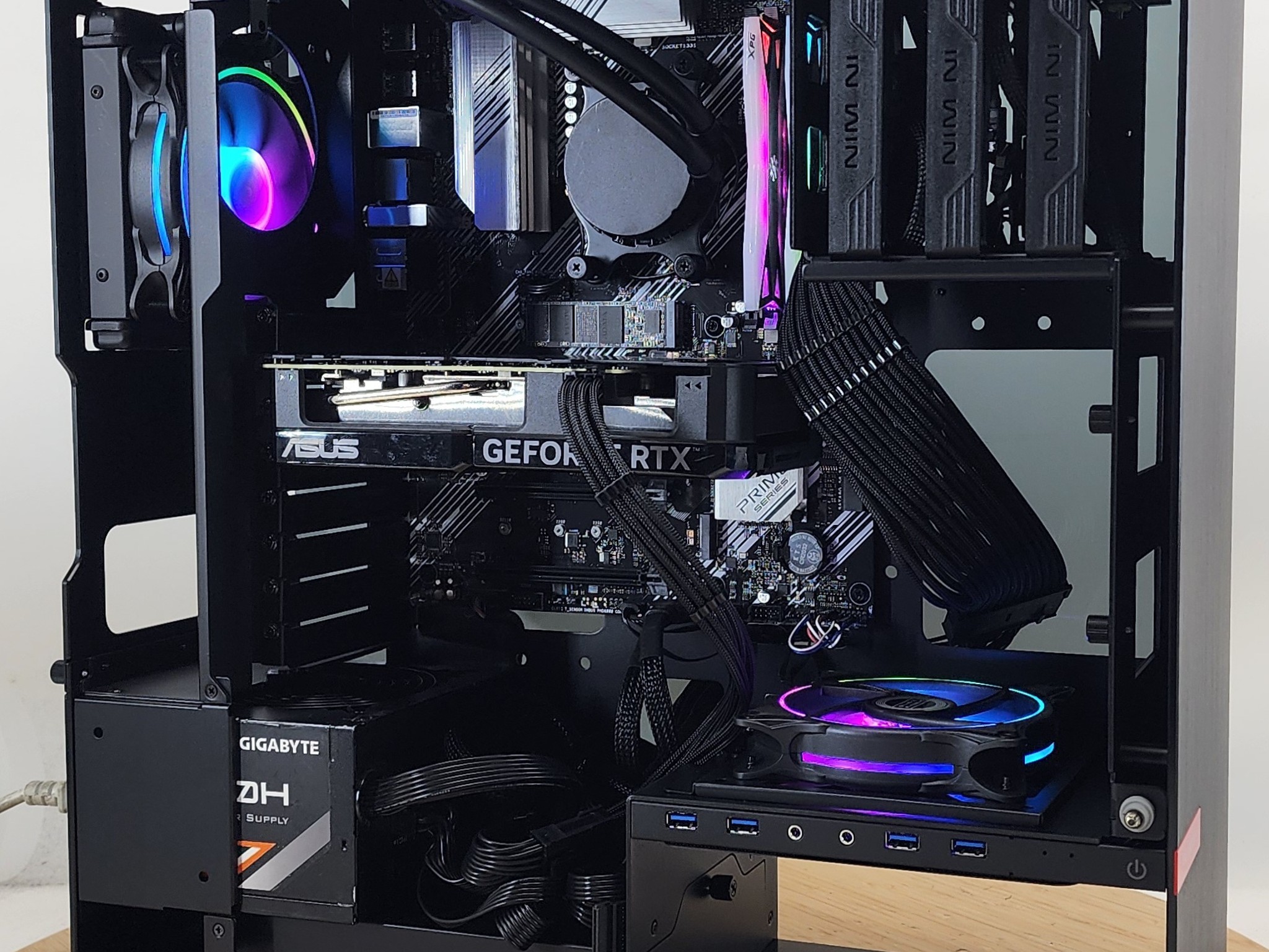 Gaming PC Ryzen 7 5700X 16GB RAM 1TB SSD RTX 4060 Ti 8GB Windows 11 Computer