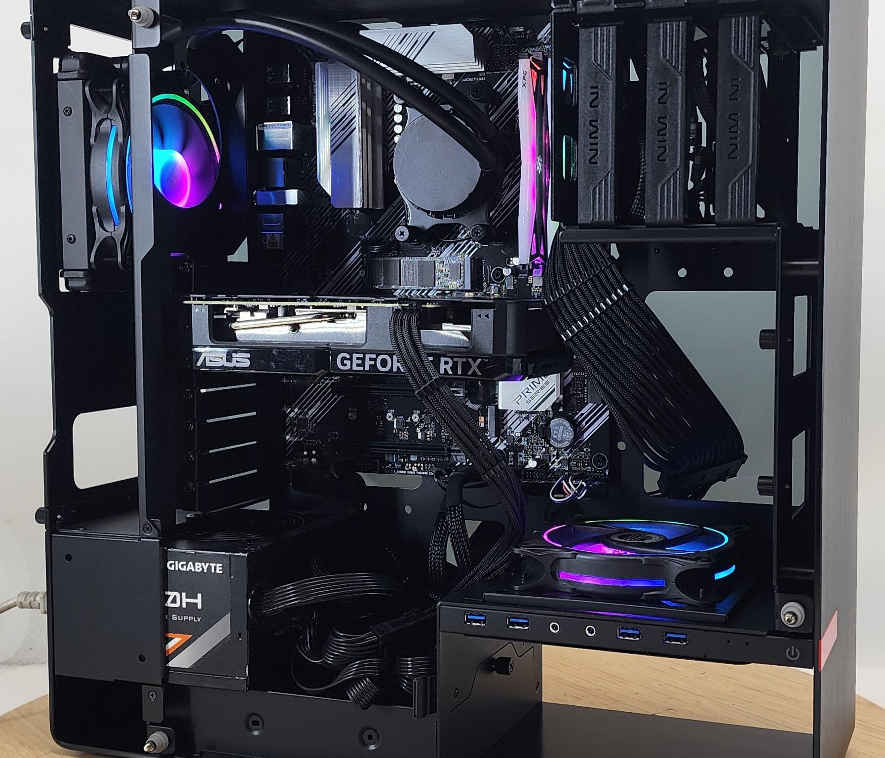 Gaming PC Ryzen 7 5700X 16GB RAM 1TB SSD RTX 4060 Ti 8GB Windows 11 Computer