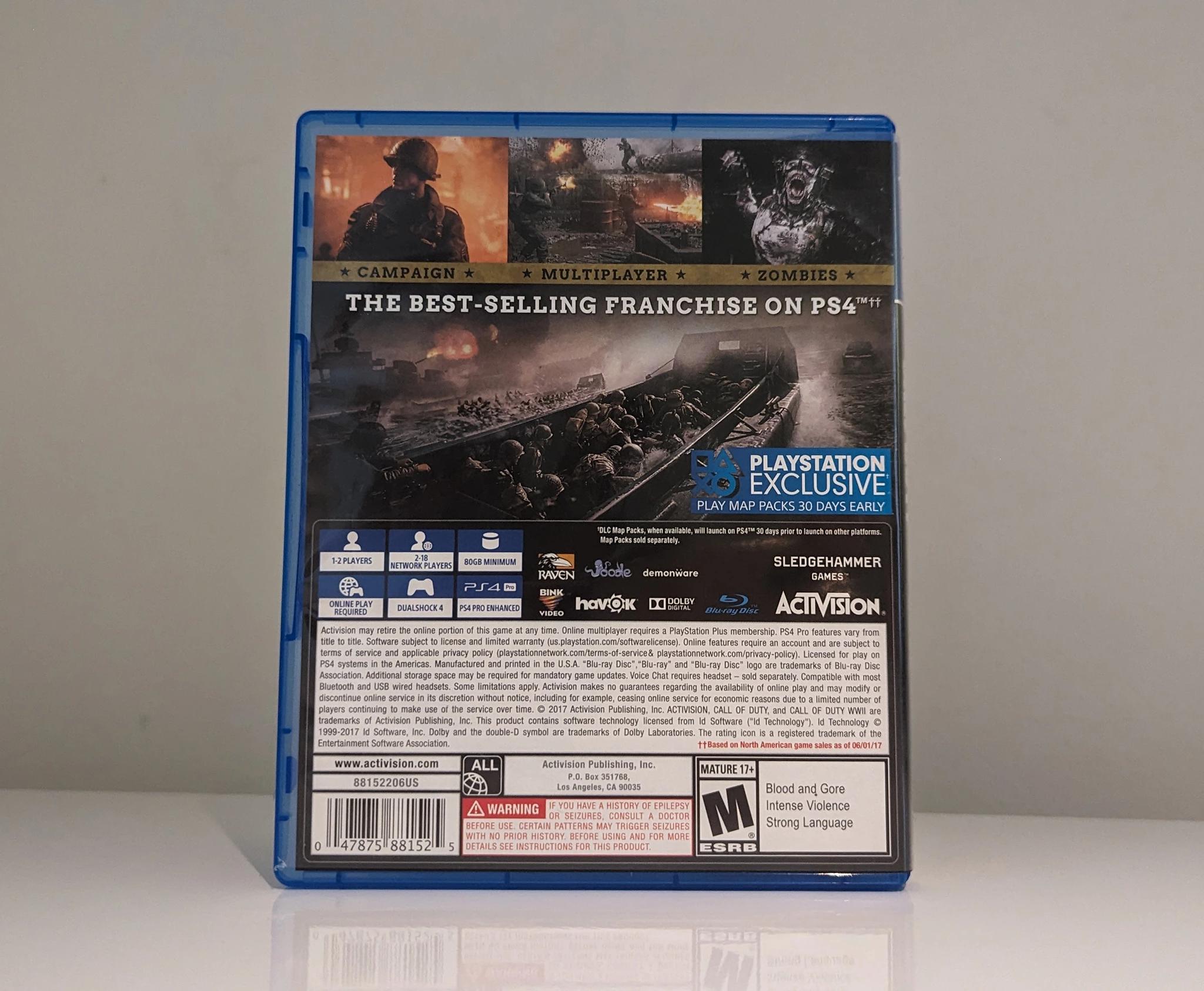 PS4 || Call Of Duty World War II