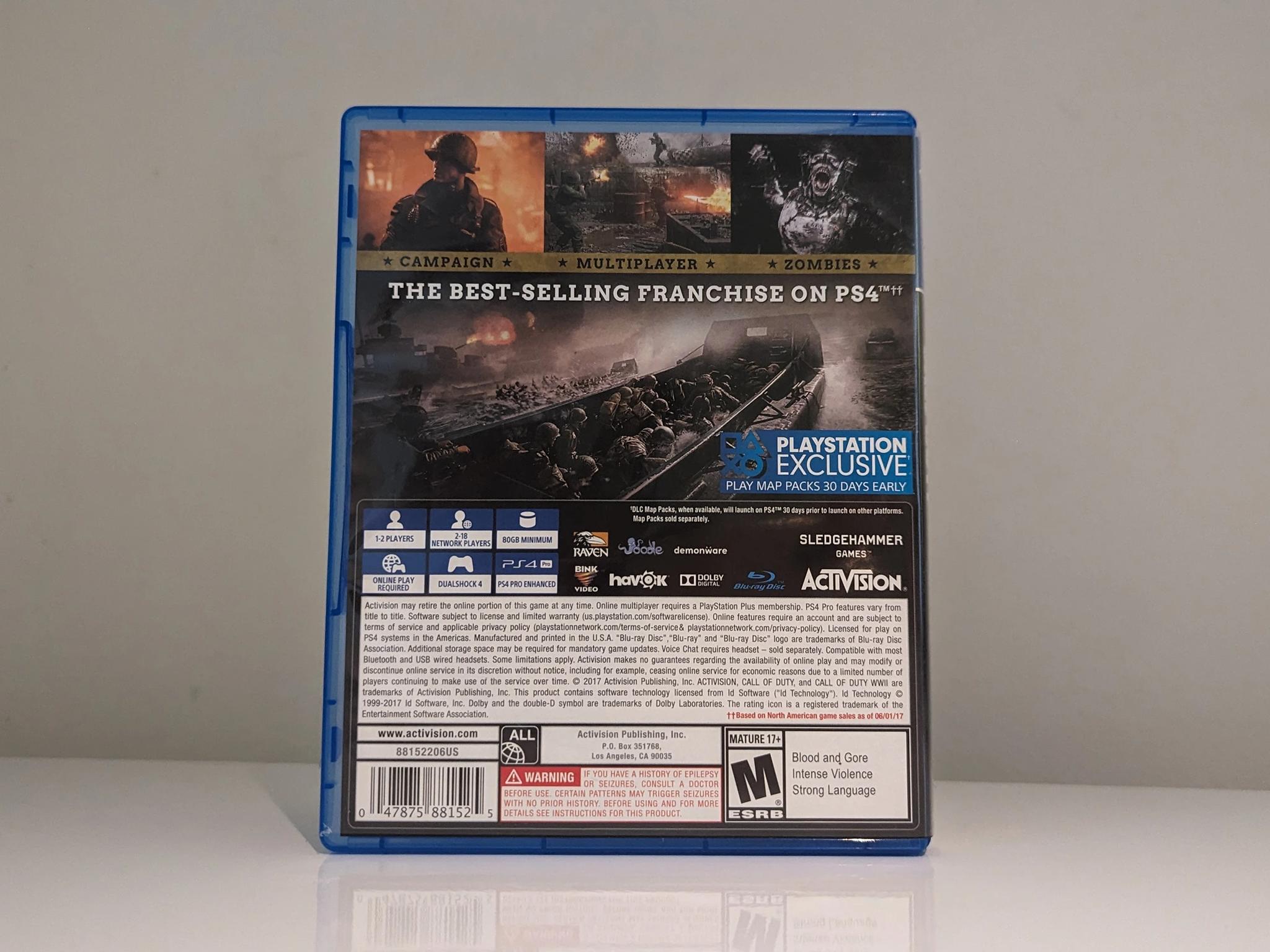 PS4 || Call Of Duty World War II