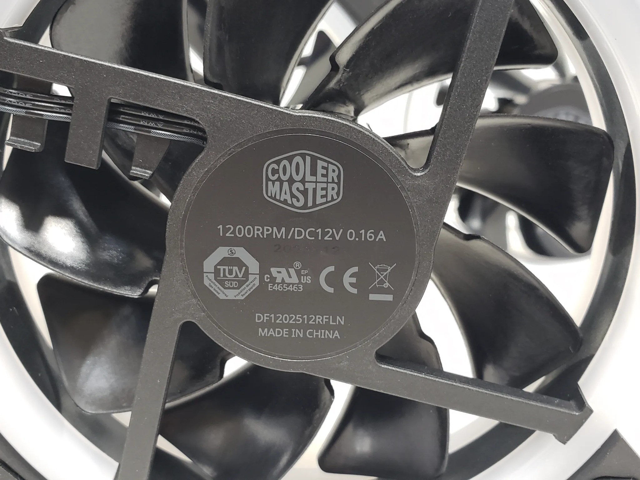 Cooler Master 120mm ARGB case fans, 3-pin, 1200 RPM, 12V/0.6A - LOT of 4 fans