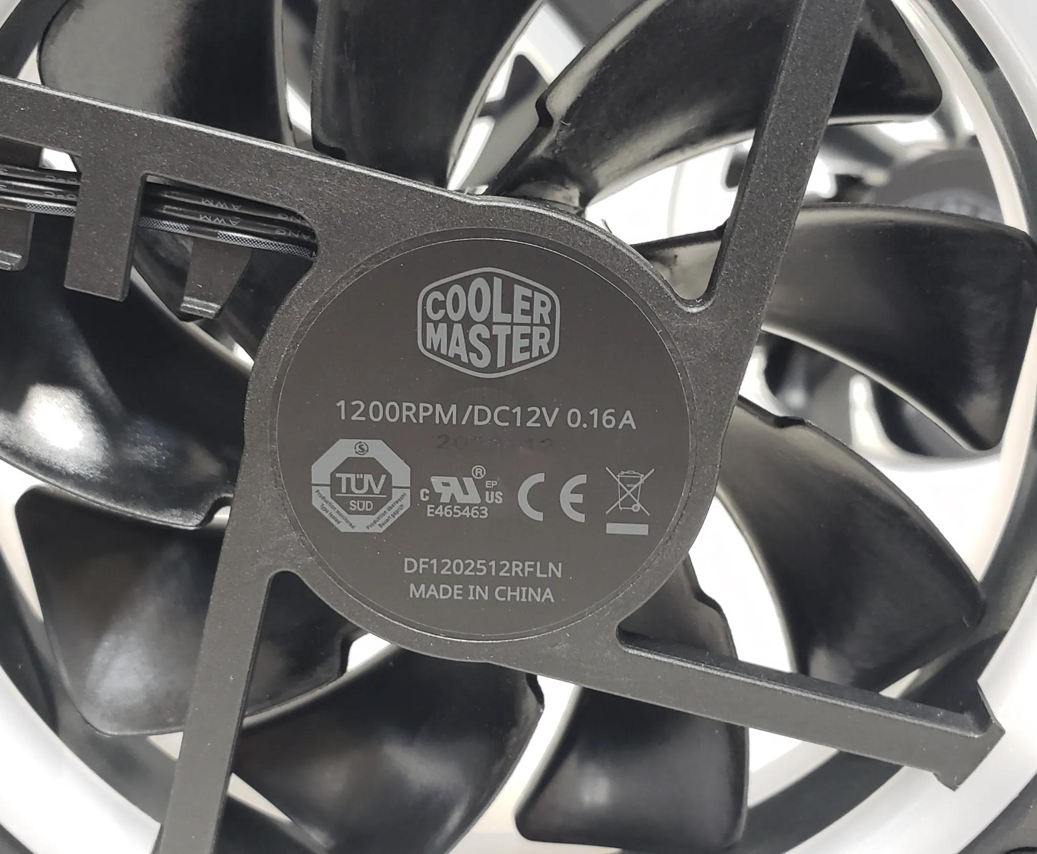Cooler Master 120mm ARGB case fans, 3-pin, 1200 RPM, 12V/0.6A - LOT of 4 fans