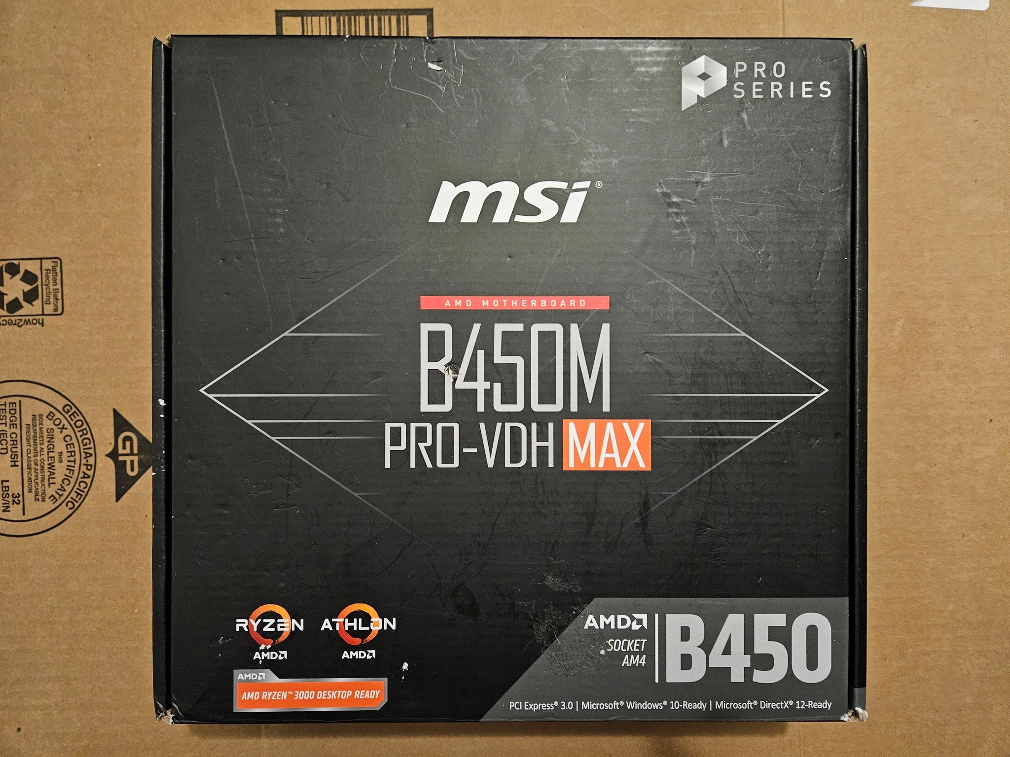 MSI B450M PRO-VDH MAX - Socket AM4 - USED